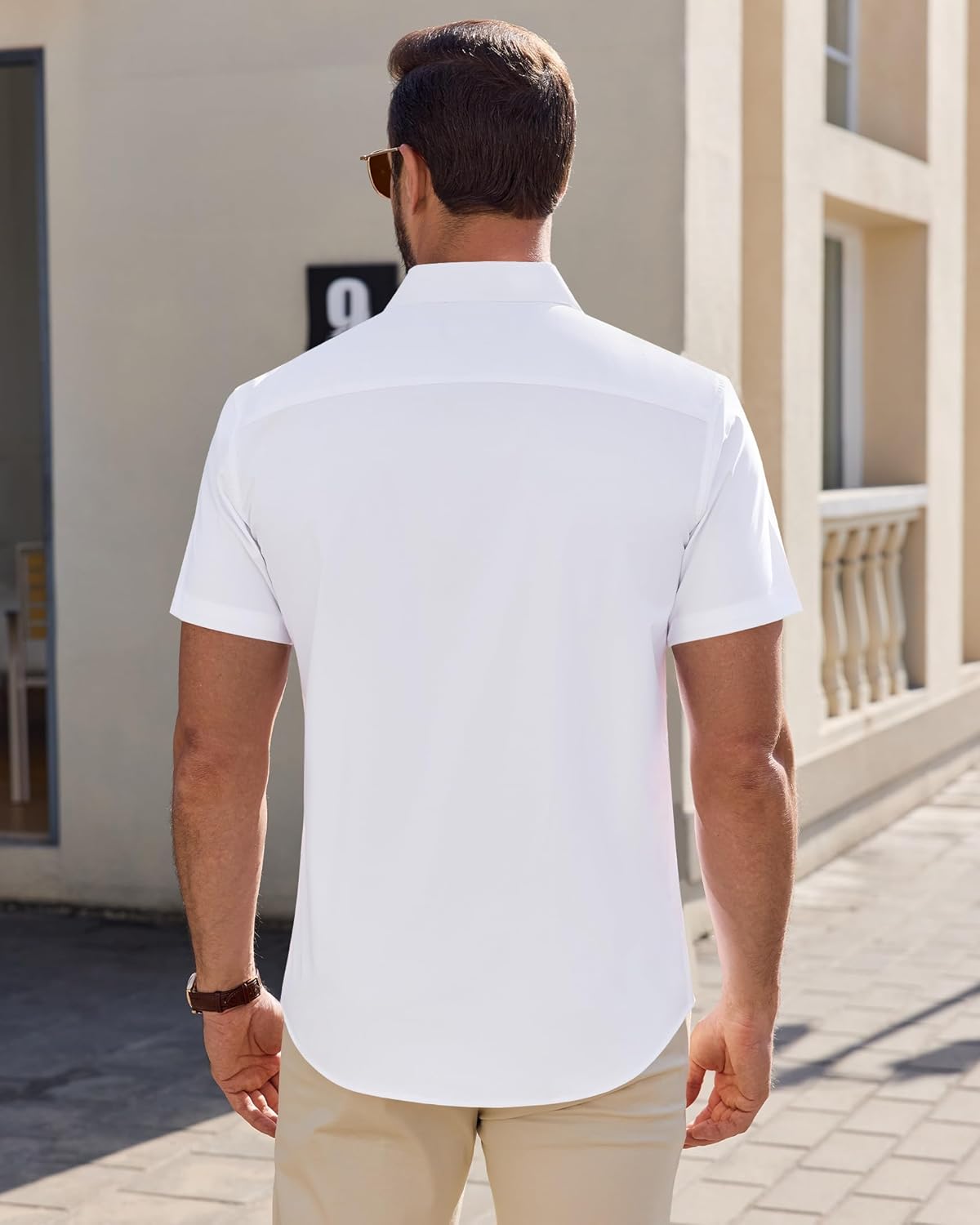 Thumbnail 1 de J.VER Herren Kurzarm Businesshemd Regular Fit mit Brusttasche – elegantes Oberhemd für Hochzeit, Festlich und Büro