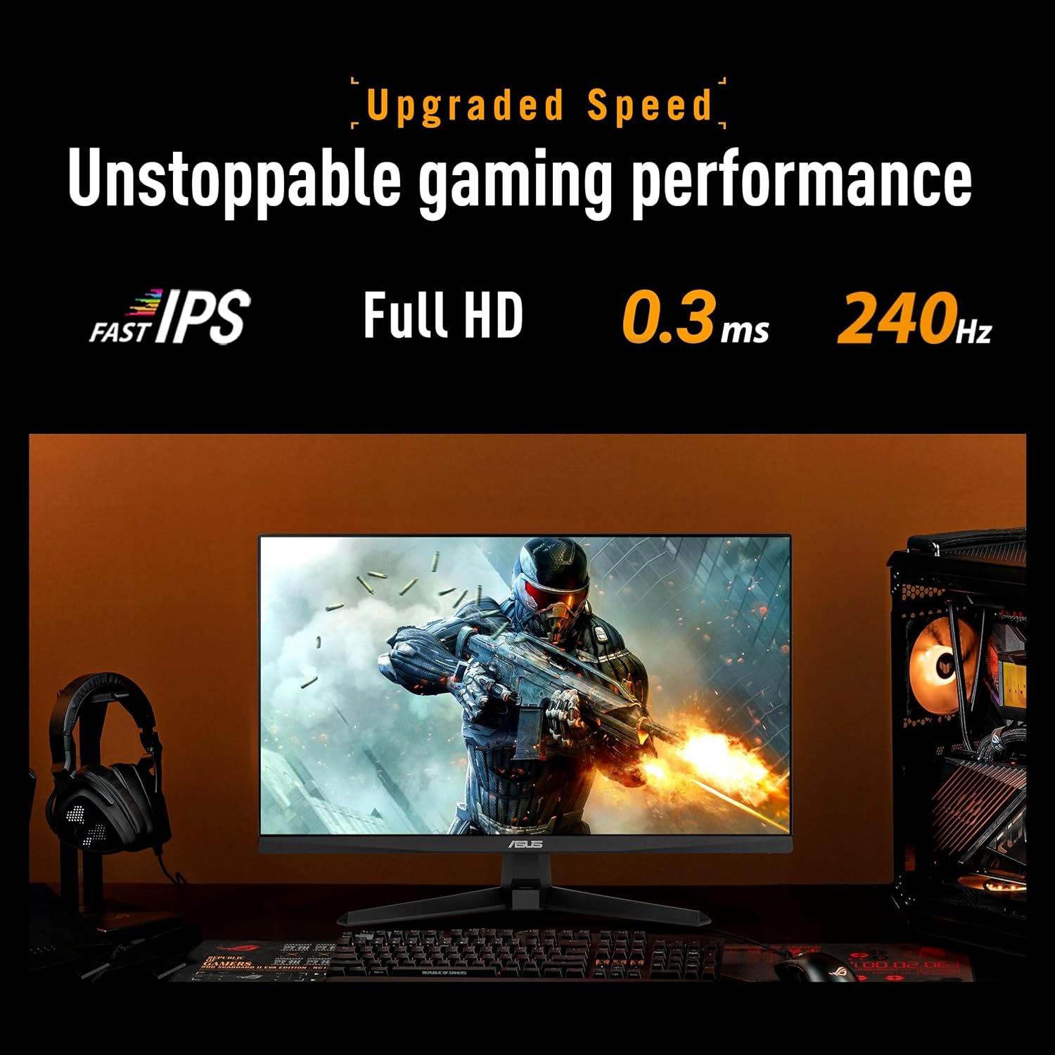 Thumbnail 2 de ASUS TUF VG279QM5A 27" Full HD Gaming – Fast IPS 240 Hz, G-Sync/FreeSync Premium, ELMB Sync