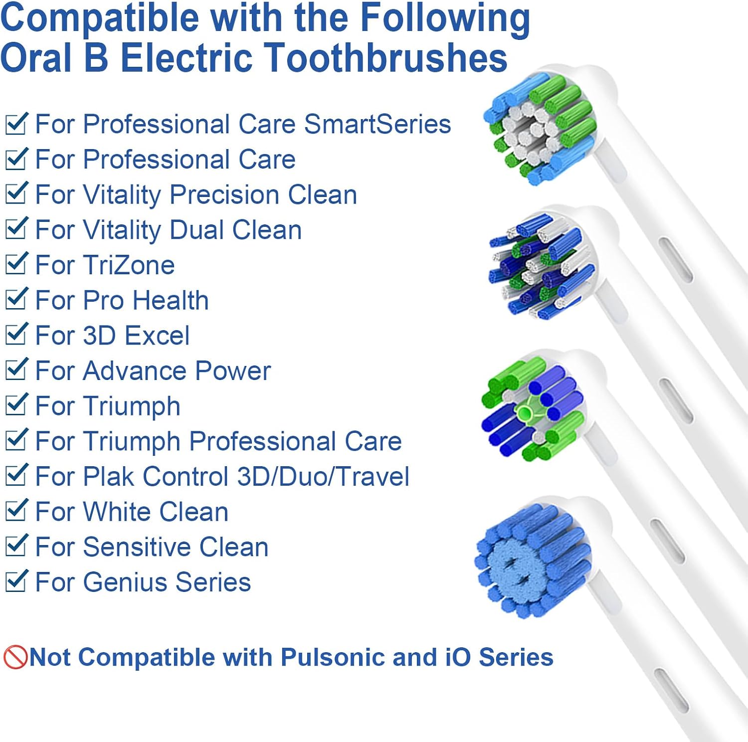 Thumbnail 5 de Oral B Compatible 16‑count Replacement Brush Heads 🪥