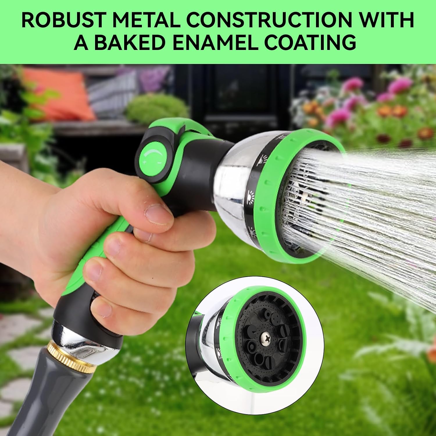 Detalle 2 de AnyEasy Garden Water Hose Nozzle 10 modes