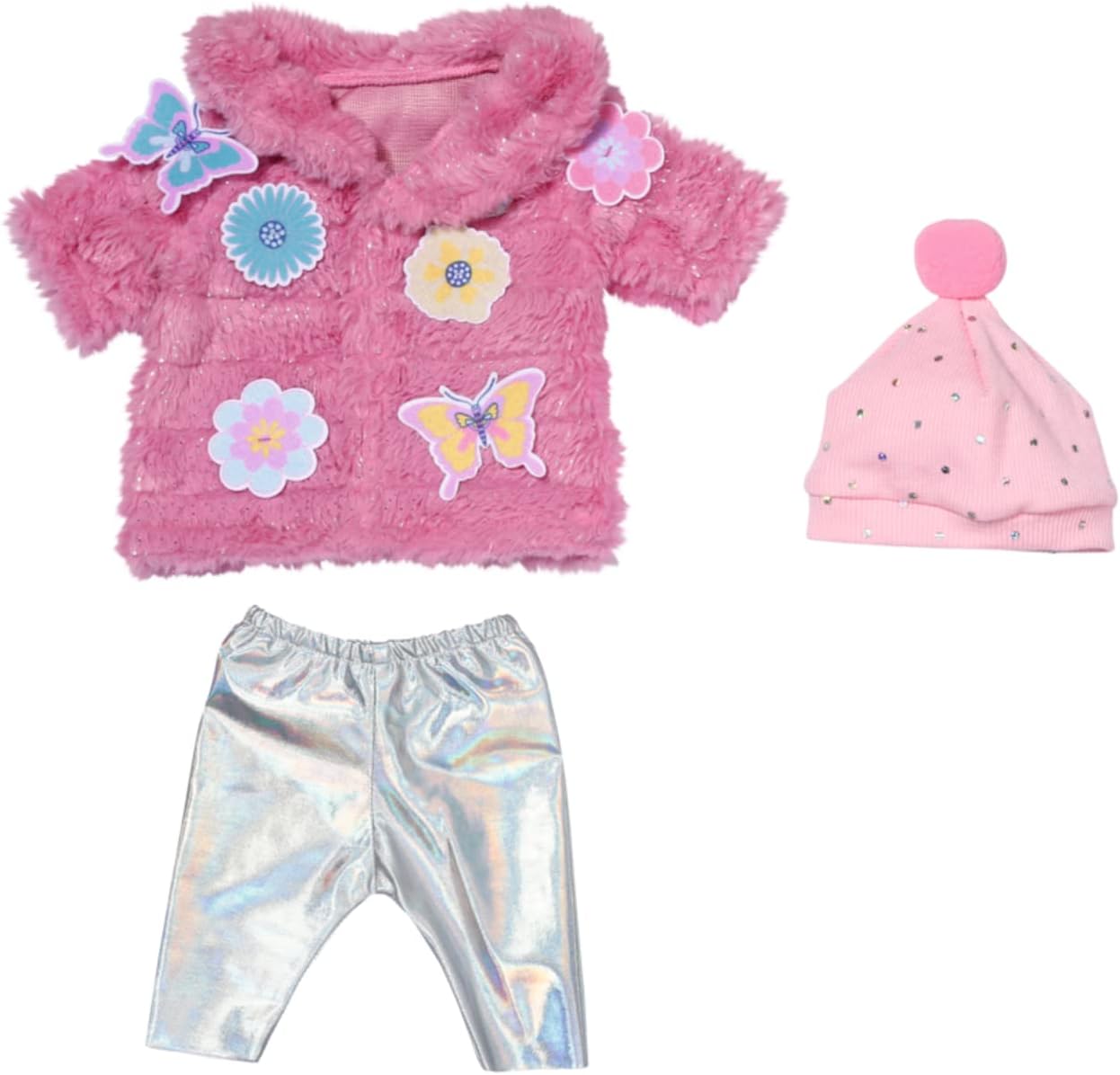 Thumbnail 6 de BABY born Flauschmantel Outfit mit Jacke, Leggings und Mütze für 43 cm Puppen – 833834