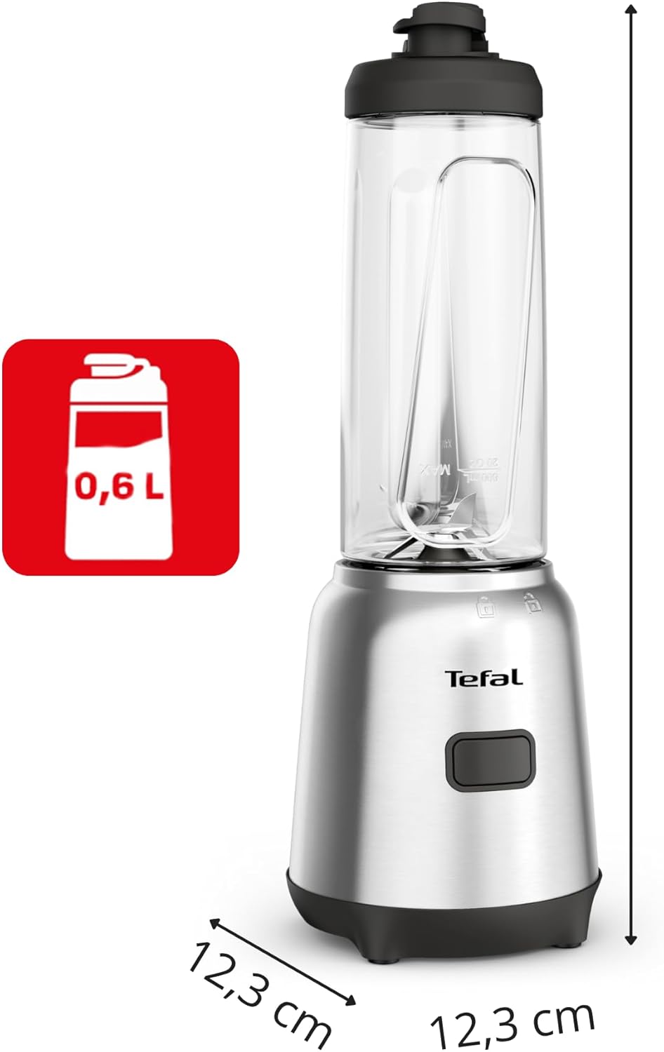 Thumbnail 3 de Tefal Mix und Move Mini-Standmixer BL15FD – kompakt, 300 W, 2 To-Go Flaschen aus Tritan