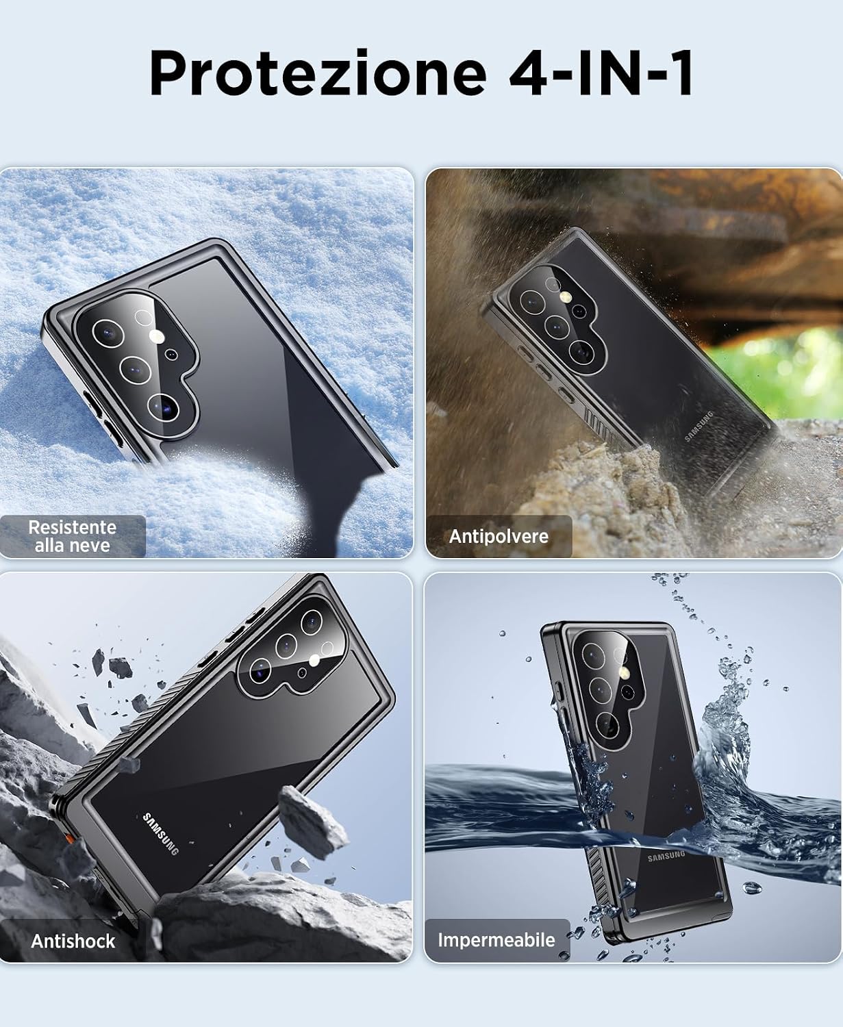 Thumbnail 5 de Beeasy Samsung S25 waterproof 360° case 6.2"