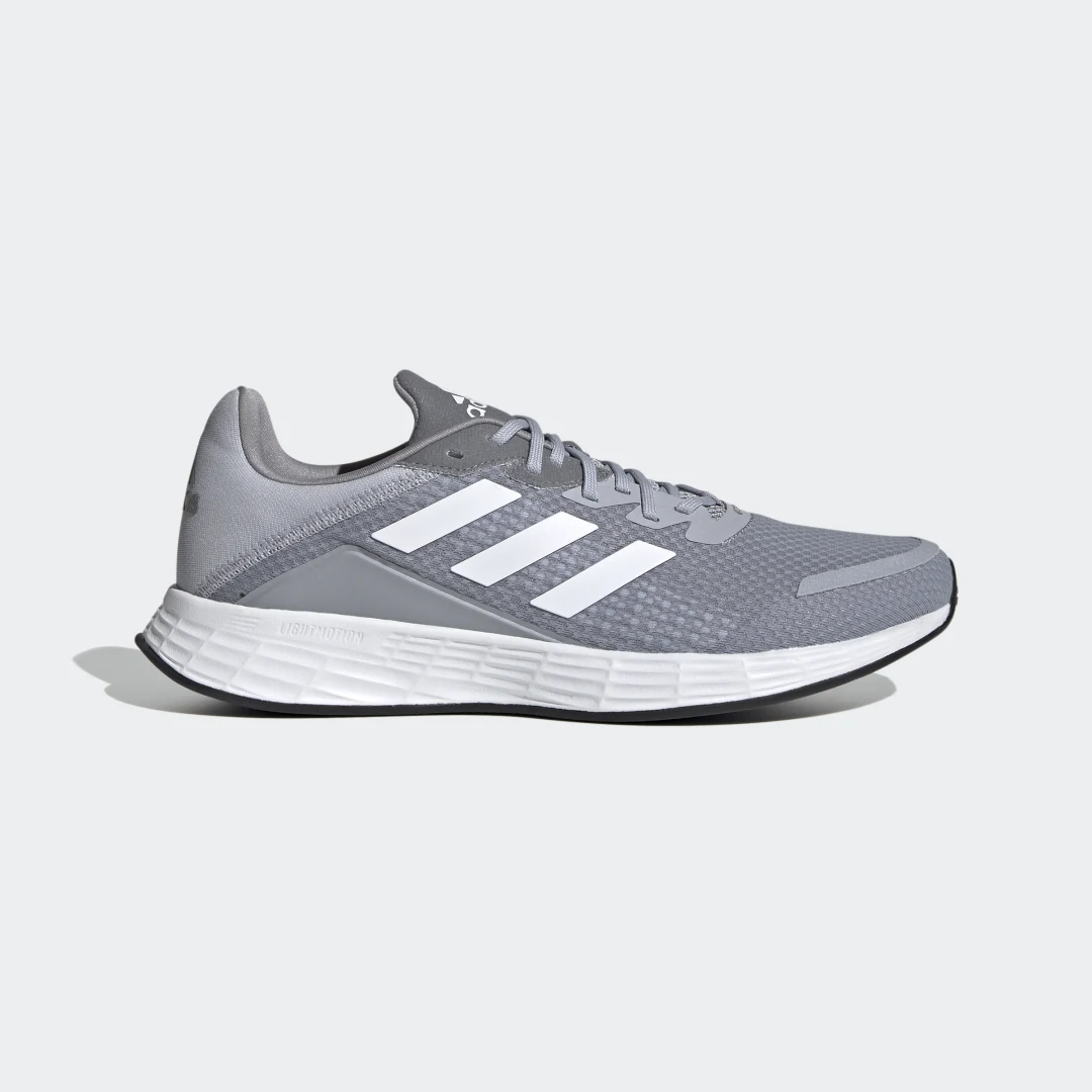 Detalle de Adidas Duramo SL: zapatilla gris para uso diario, comodidad básica