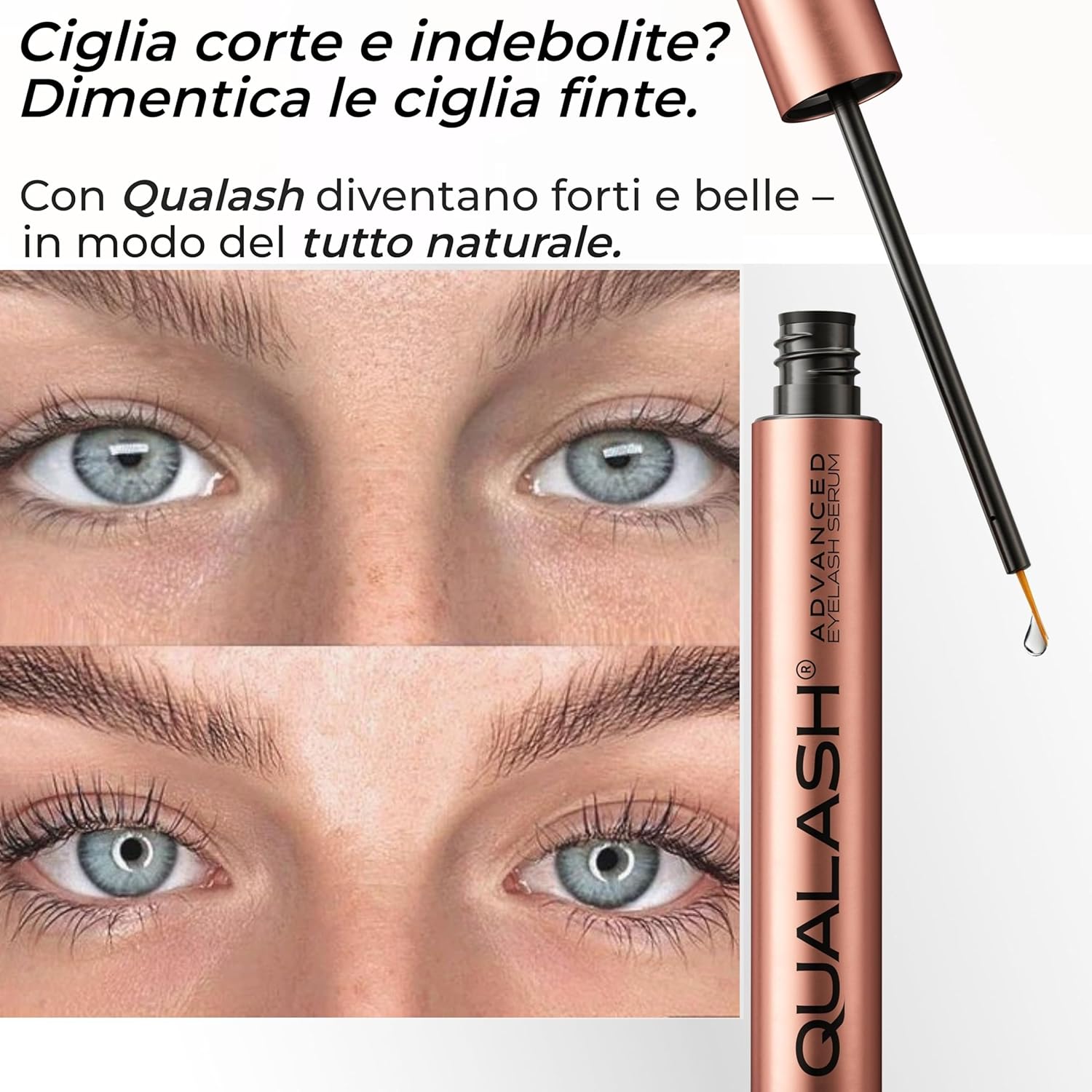 Detalle 2 de QUALASH Siero Ciglia Allungante e Rinforzante QUA-X (3,5 ml) – Lash Serum & Growth Booster
