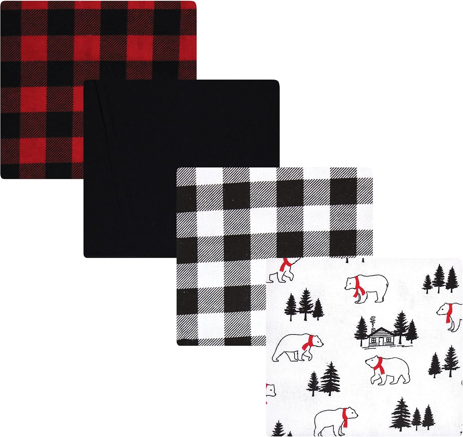 Detalle de Hudson Baby Receiving Blankets, 100% Cotton