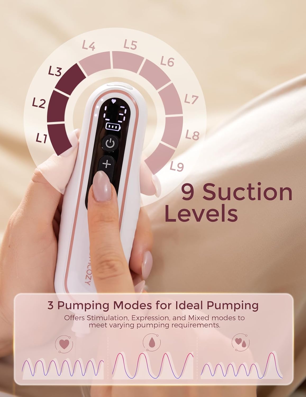 Thumbnail 2 de Momcozy V2 Pro wearable breast pump 3 modes