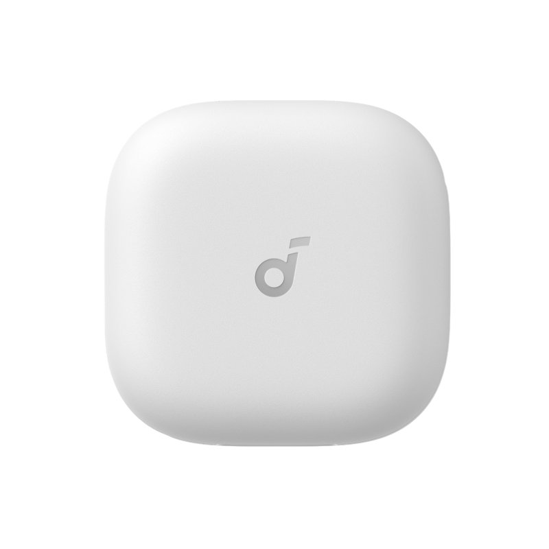 Detalle de Soundcore R60I NC: auriculares inalámbricos con cancelación de ruido y IP55 en blanco