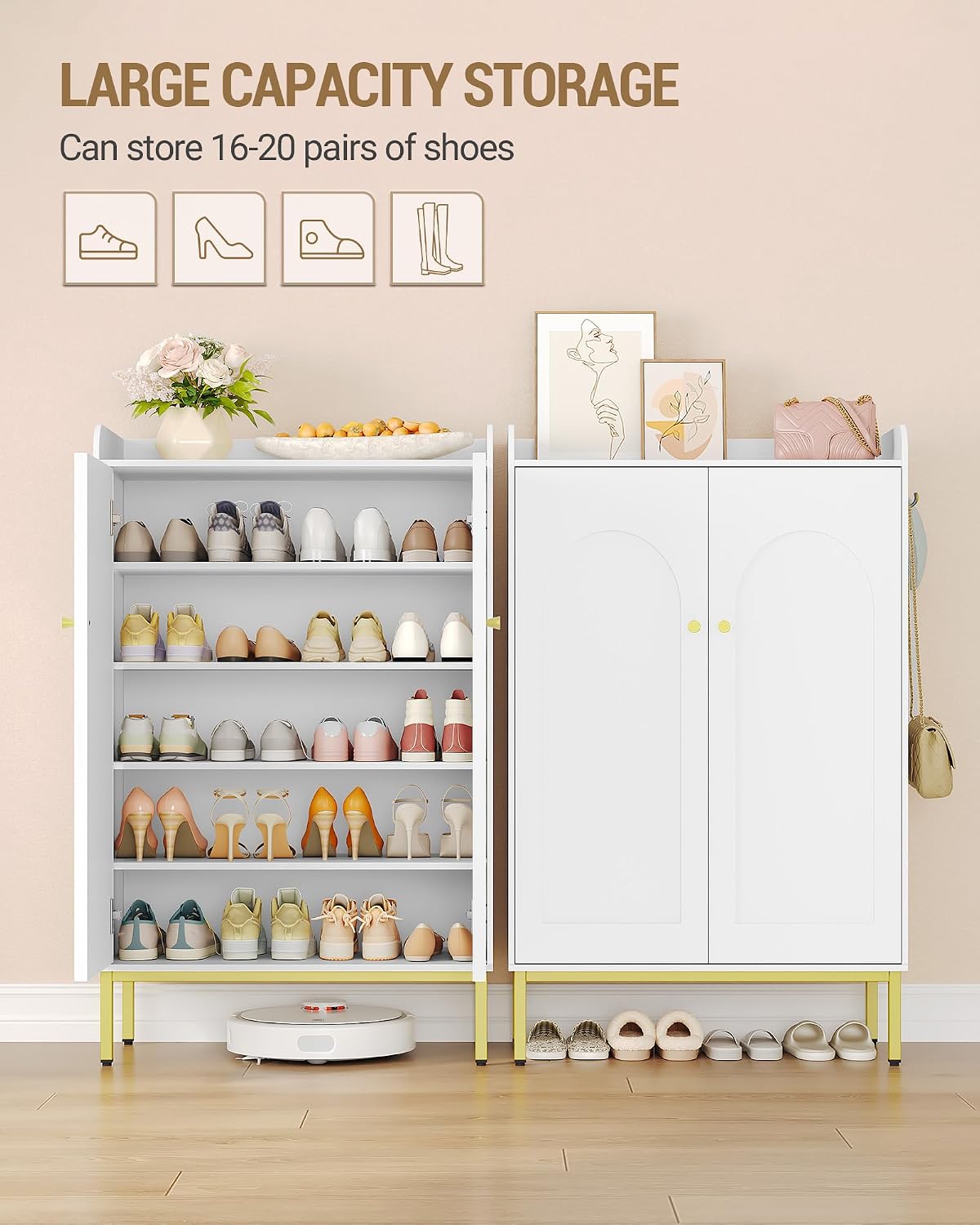 Detalle 2 de Hzuaneri Armoire Chaussures SR67803A 16–20 paires