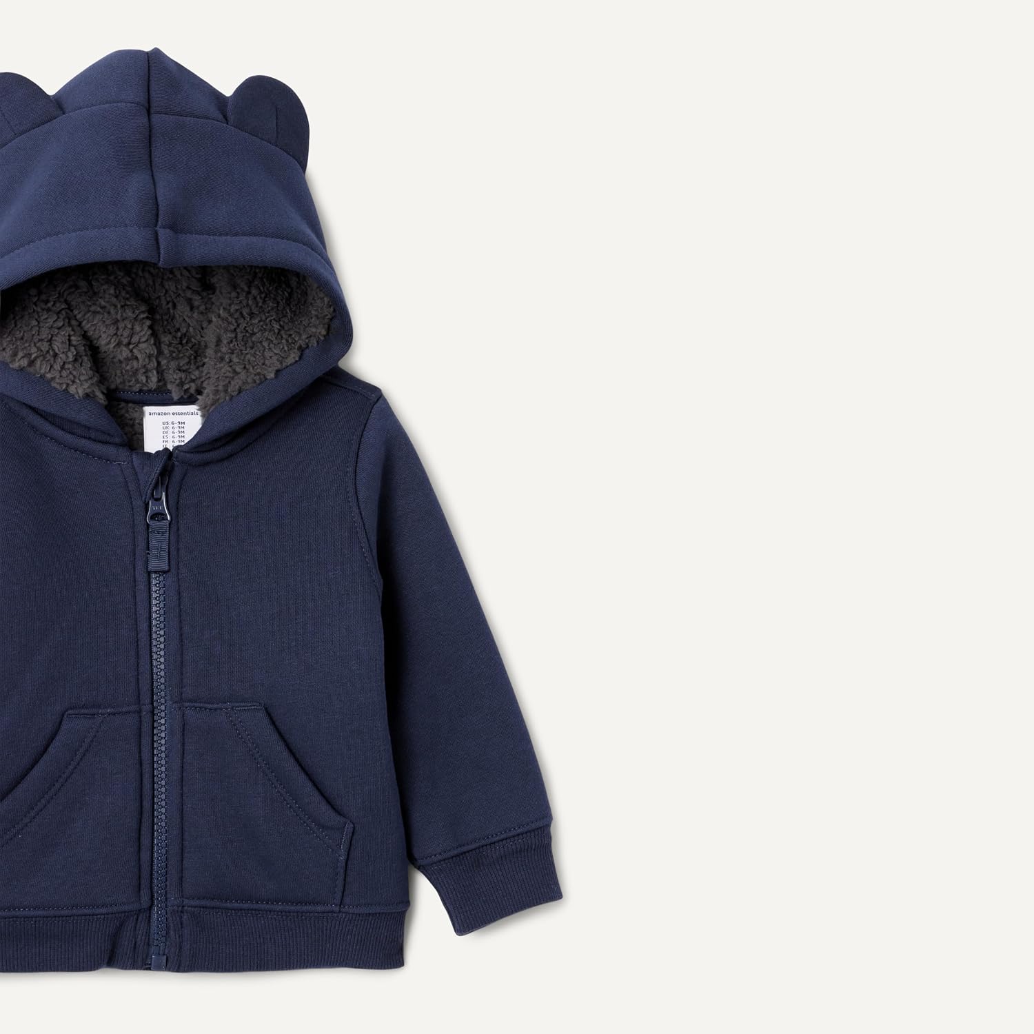 Detalle 2 de Amazon Essentials Sherpa Lined Baby Hoodie