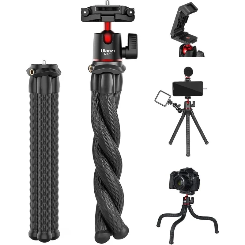 Detalle de Ulanzi MT-11 Mini trípode flexible para móvil y DSLR 🎥
