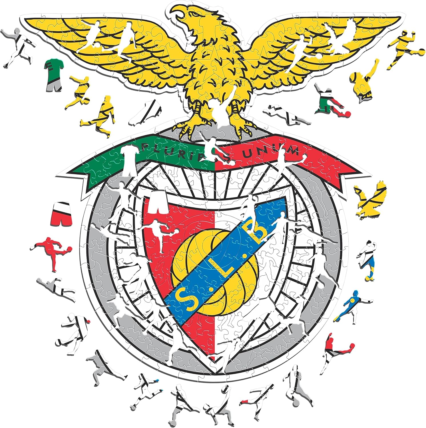 Thumbnail 6 de Iconic Puzzles – Benfica & Eusebio, puzzle en bois sous licence officielle (270 pièces, taille M)