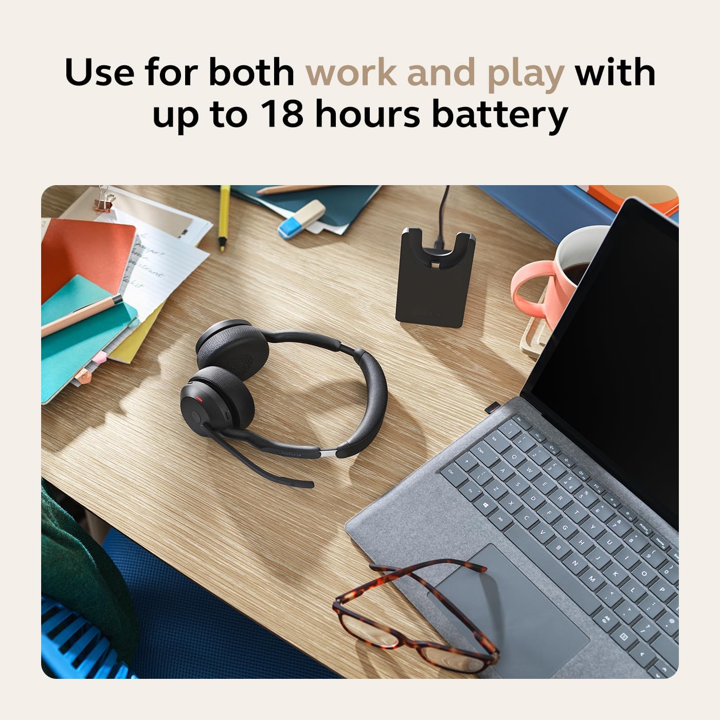 Detalle 2 de Jabra Evolve2 55 wireless headset