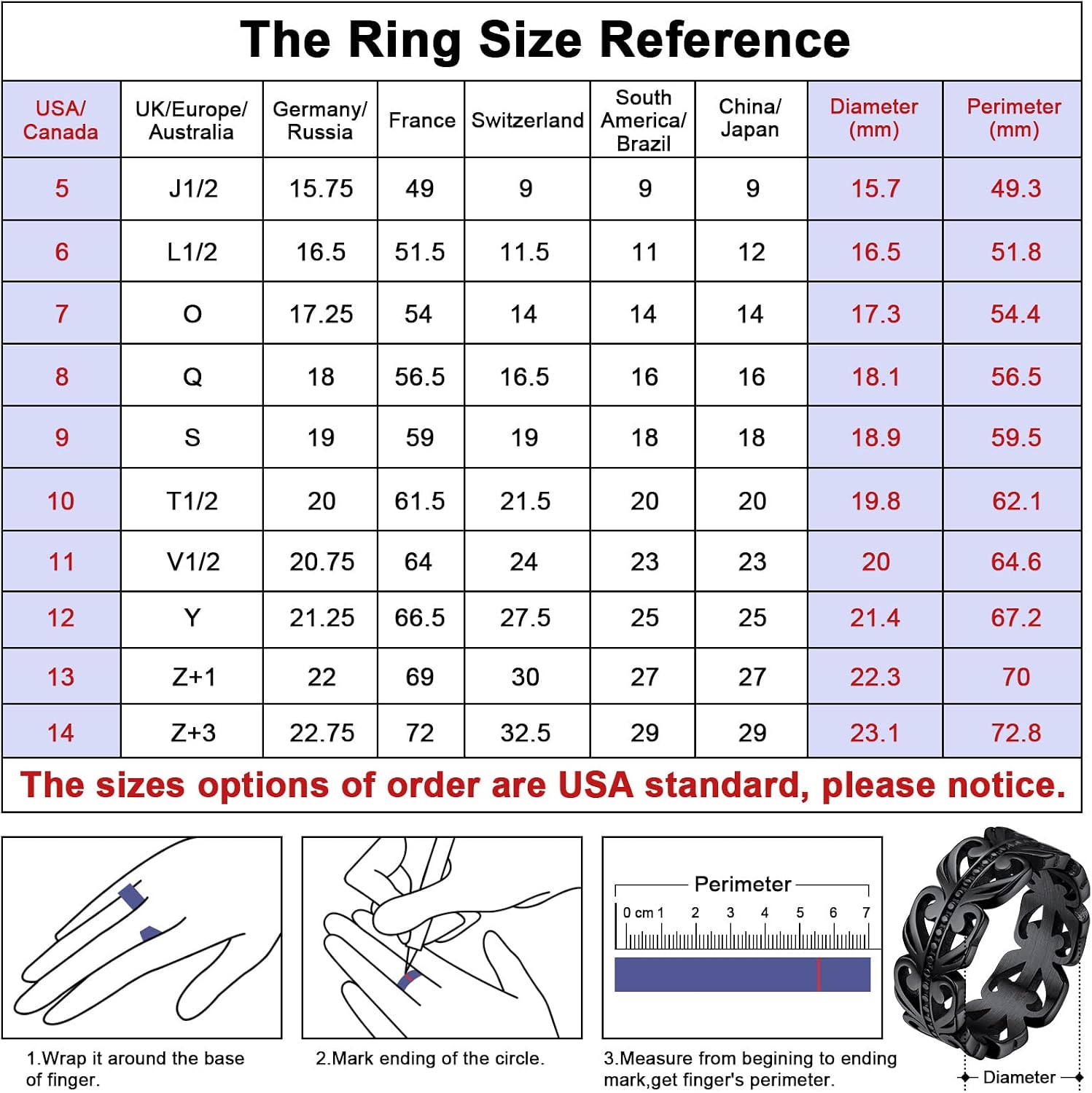 Thumbnail 2 de FaithHeart Bague Celtique Acier 54–72