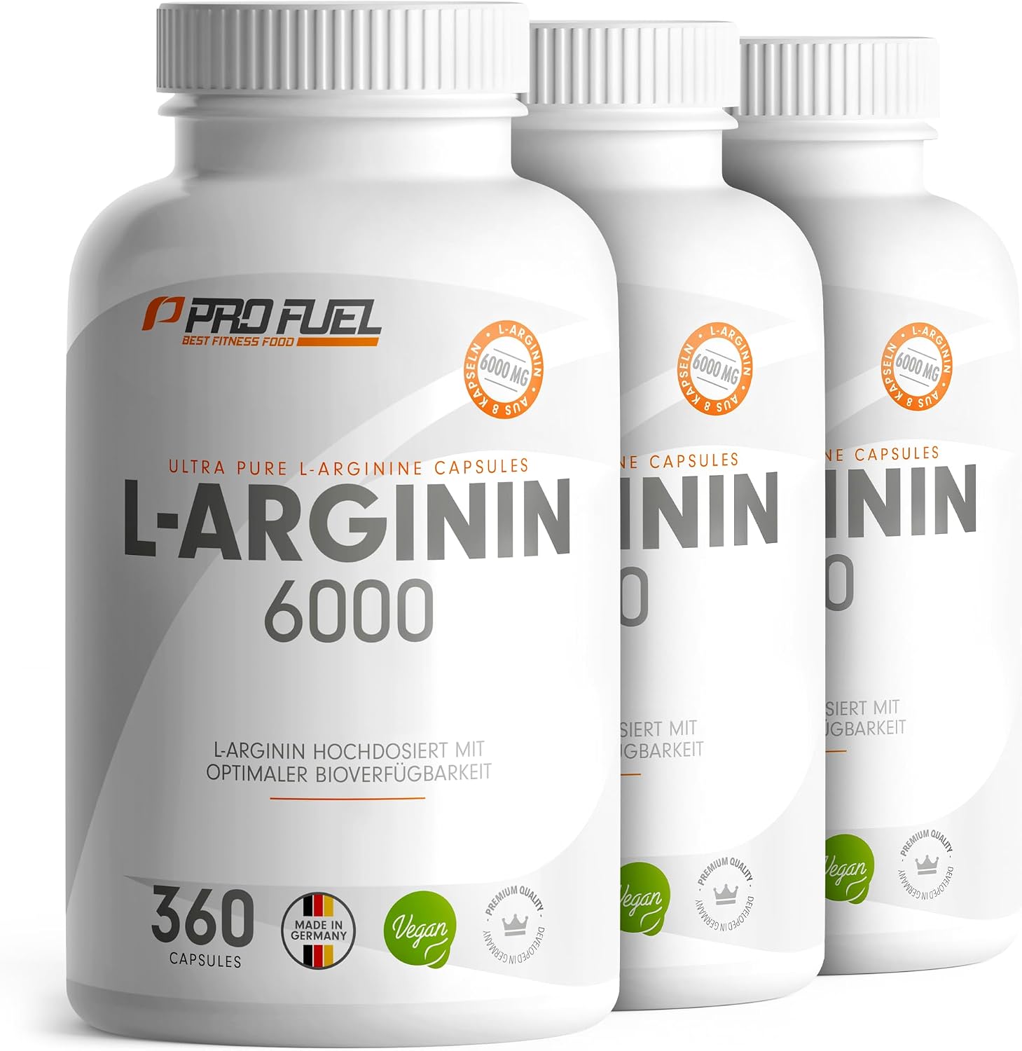 Thumbnail 6 de L-Arginin 360 Kapseln 6000 mg vegan