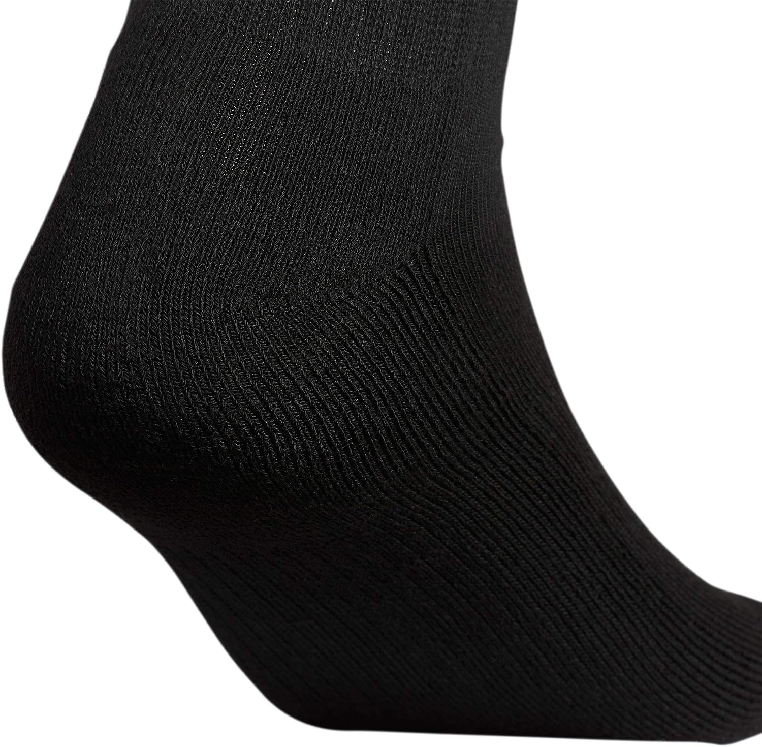 Detalle de adidas Men's Athletic Cushioned Crew Socks (6 Pairs) — Durable & Comfortable in Black/Aluminum 2, Large