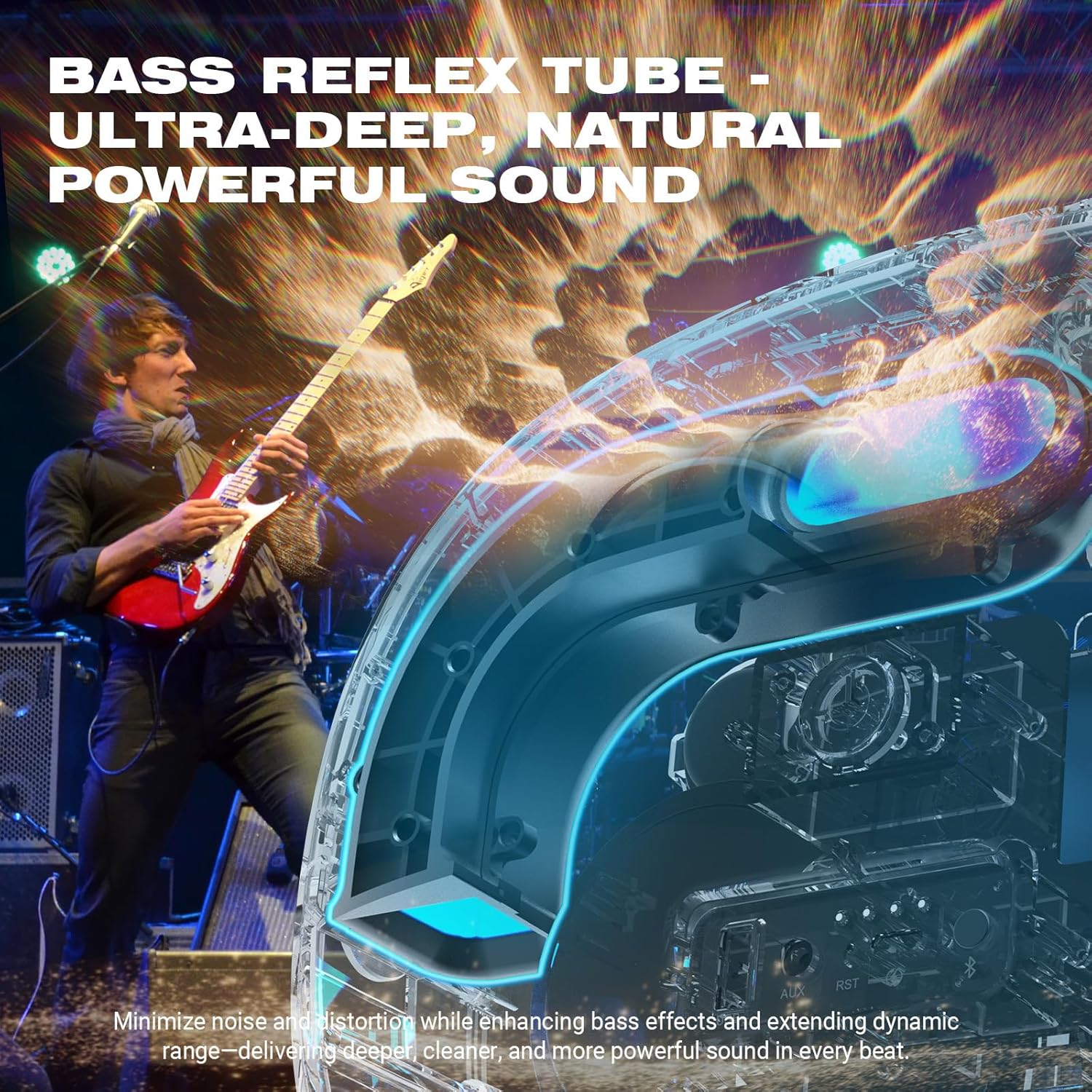Thumbnail 6 de W-KING T8II: Portable 96W Bluetooth Speaker with Deep Bass and True Stereo Pairing