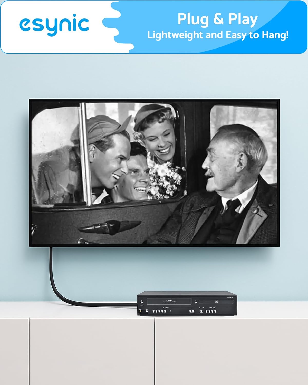 Thumbnail 5 de eSynic Upgraded SCART to HDMI 1080P Converter with 4:3/16:9 Aspect Switch (Gold SCART adapter)