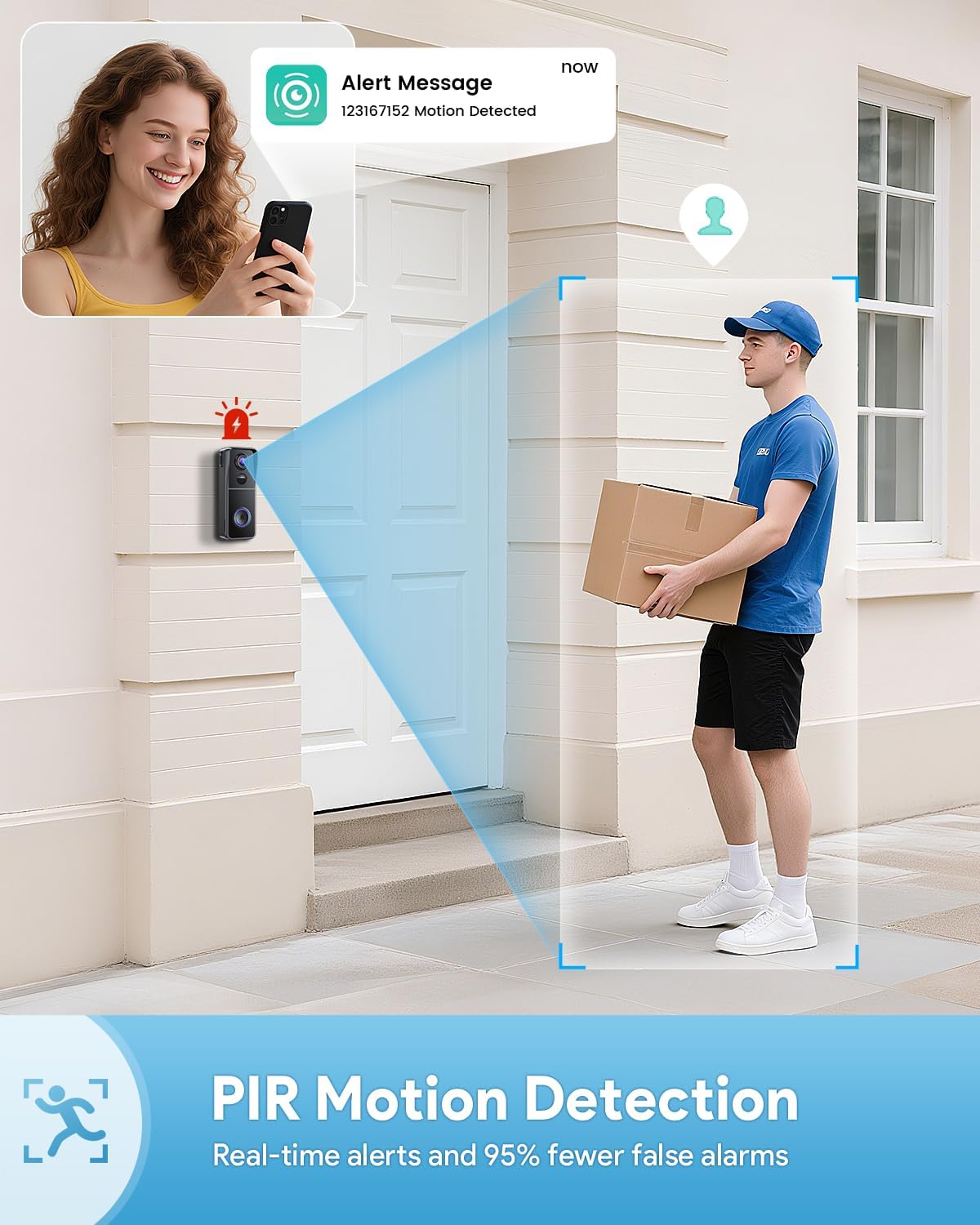 Detalle de AUE Video Doorbell Camera 2K