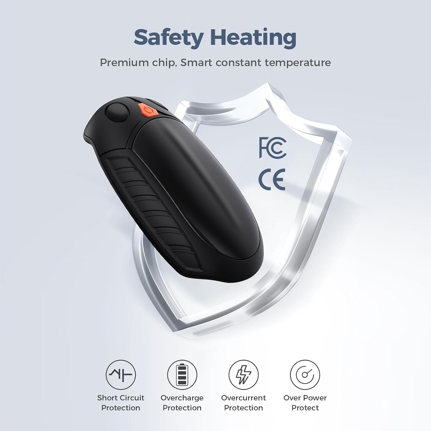 Detalle de Gutimo AO-218 Rechargeable Hand Warmers, 2-Pack with Split Design