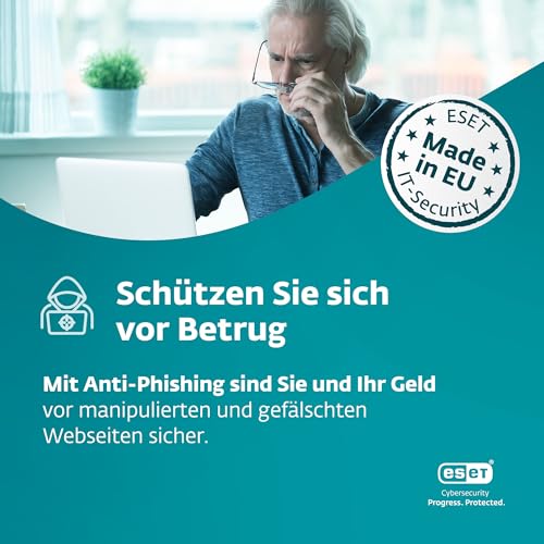 Thumbnail 4 de ESET NOD32 Antivirus 2026 – 3 Geräte, 1 Jahr, Gamer-Modus, Schutz vor Ransomware und Phishing (Windows/macOS) – offizielle Aktivierung per E-Mail