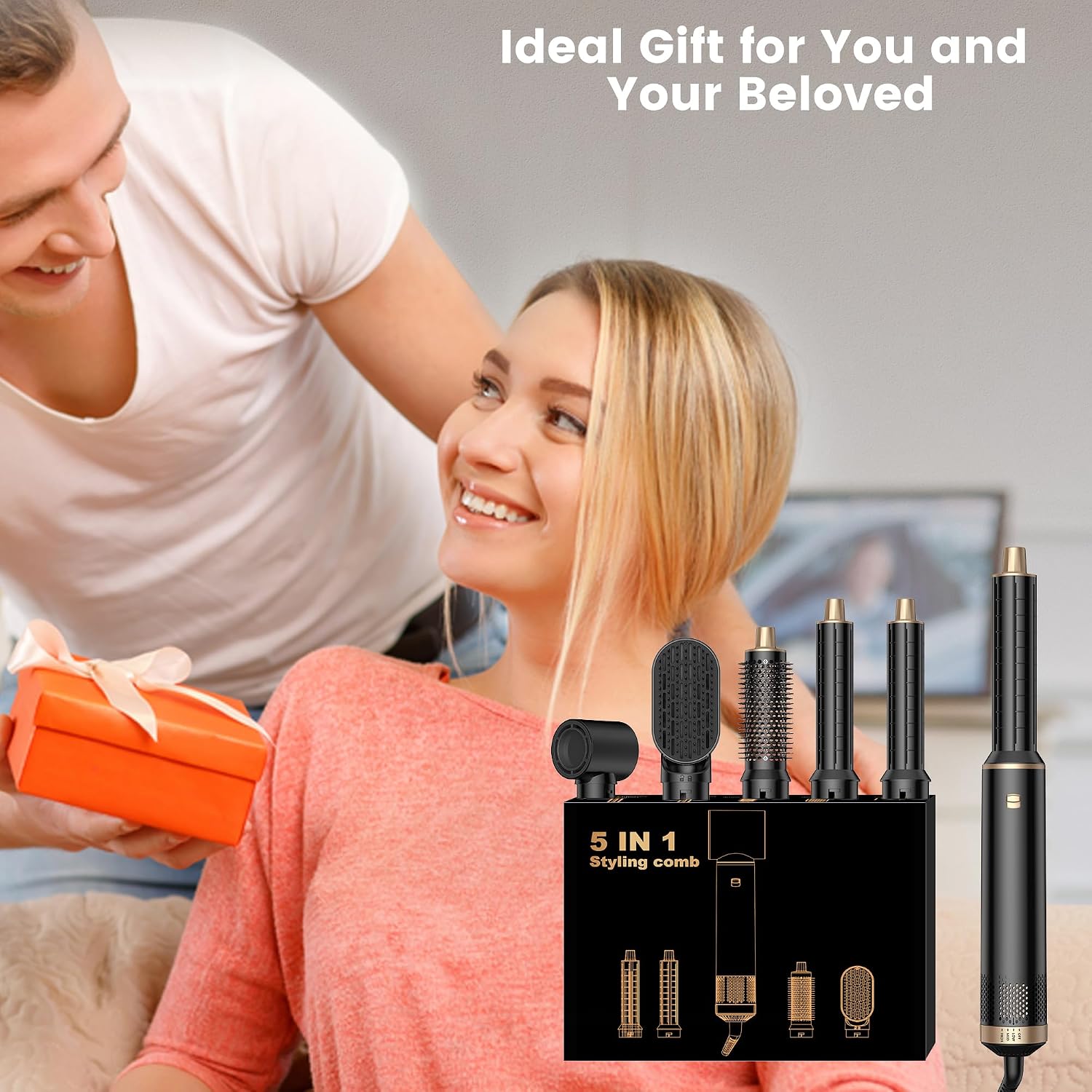 Detalle de Asciugacapelli 5 in 1 Hair Styler: styling a 360° con volume e onde naturali