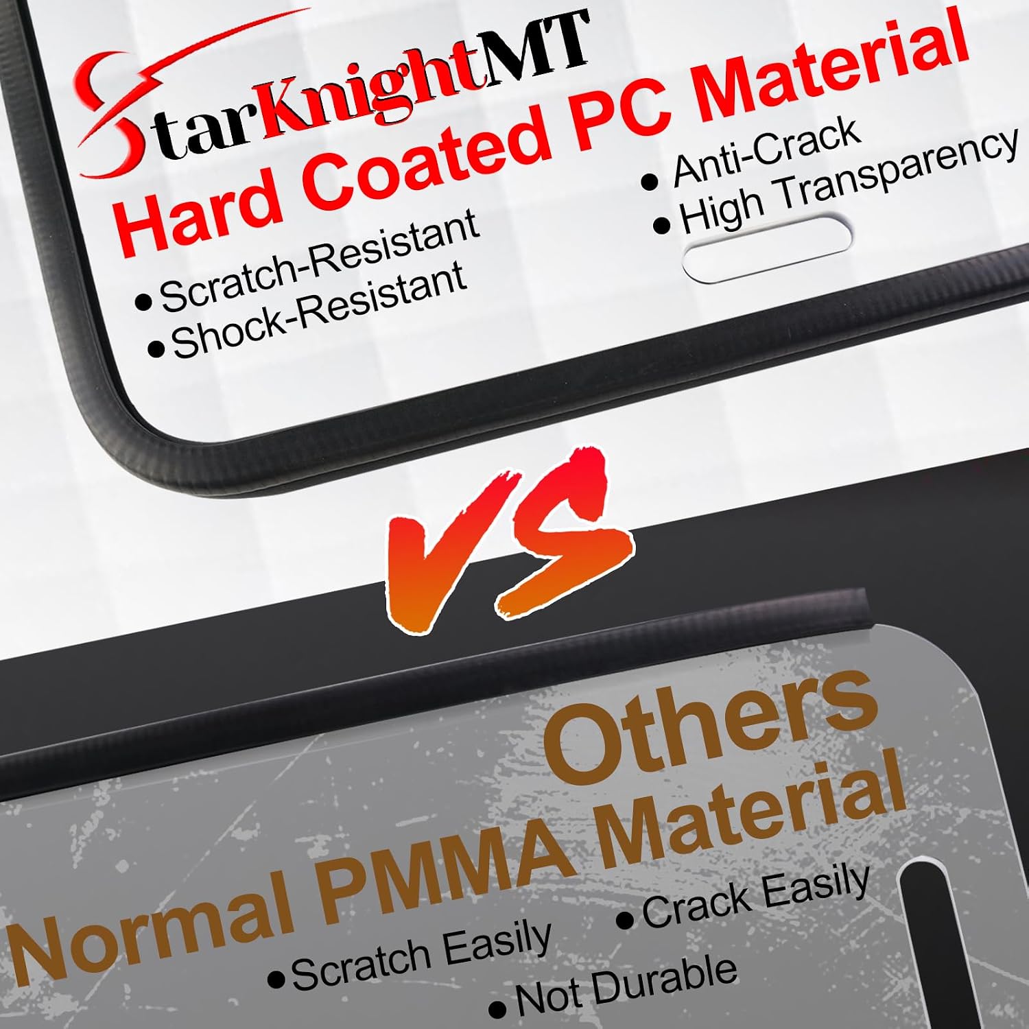 Thumbnail 1 de StarknightMT UTV Windshield, Polycarbonate