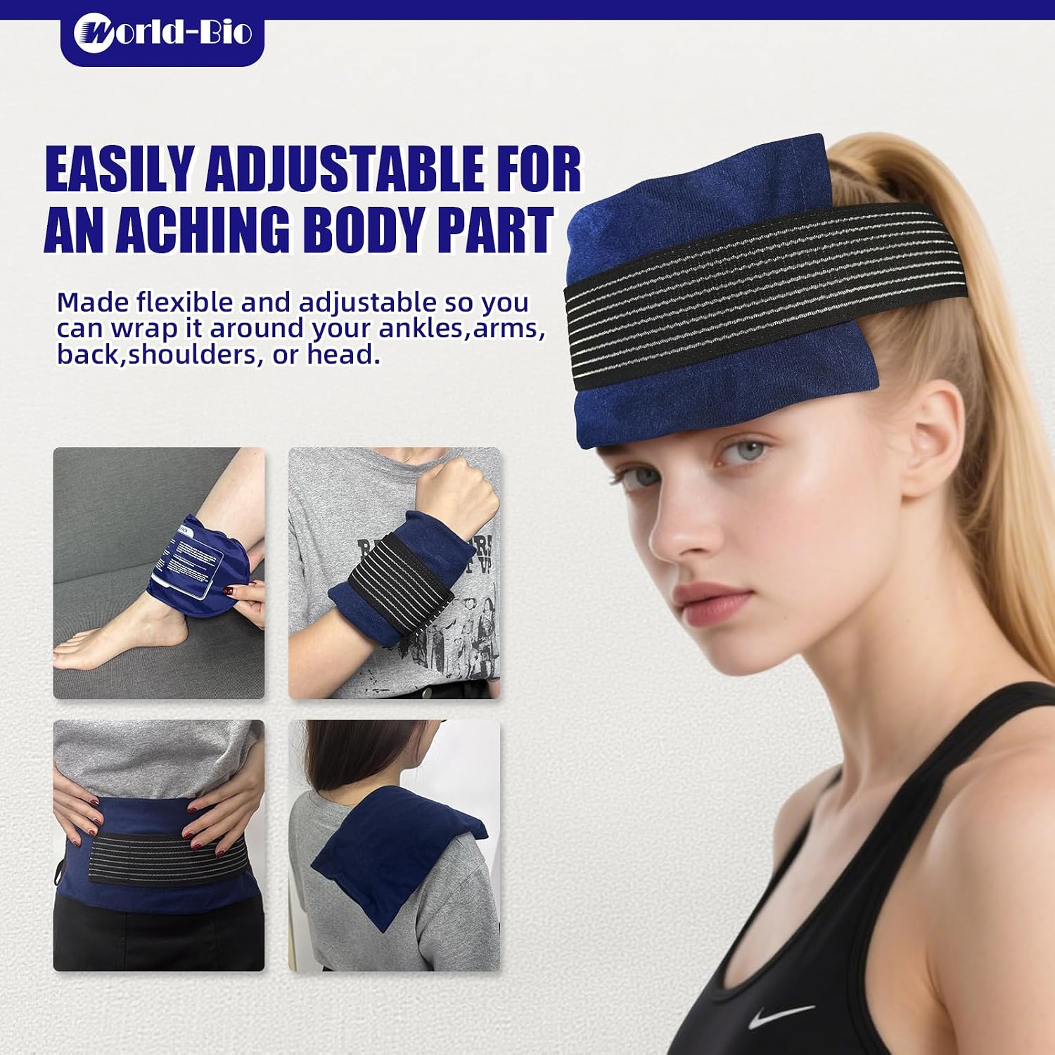 Detalle de World-Bio Reusable Ice Pack Set