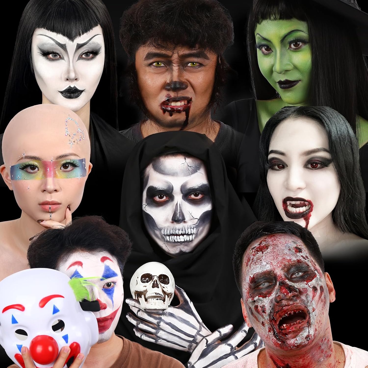 Thumbnail 6 de BOBISUKA STBS039_SET1 Bald Cap Makeup Kit with Latex and 5-Color Greasepaint