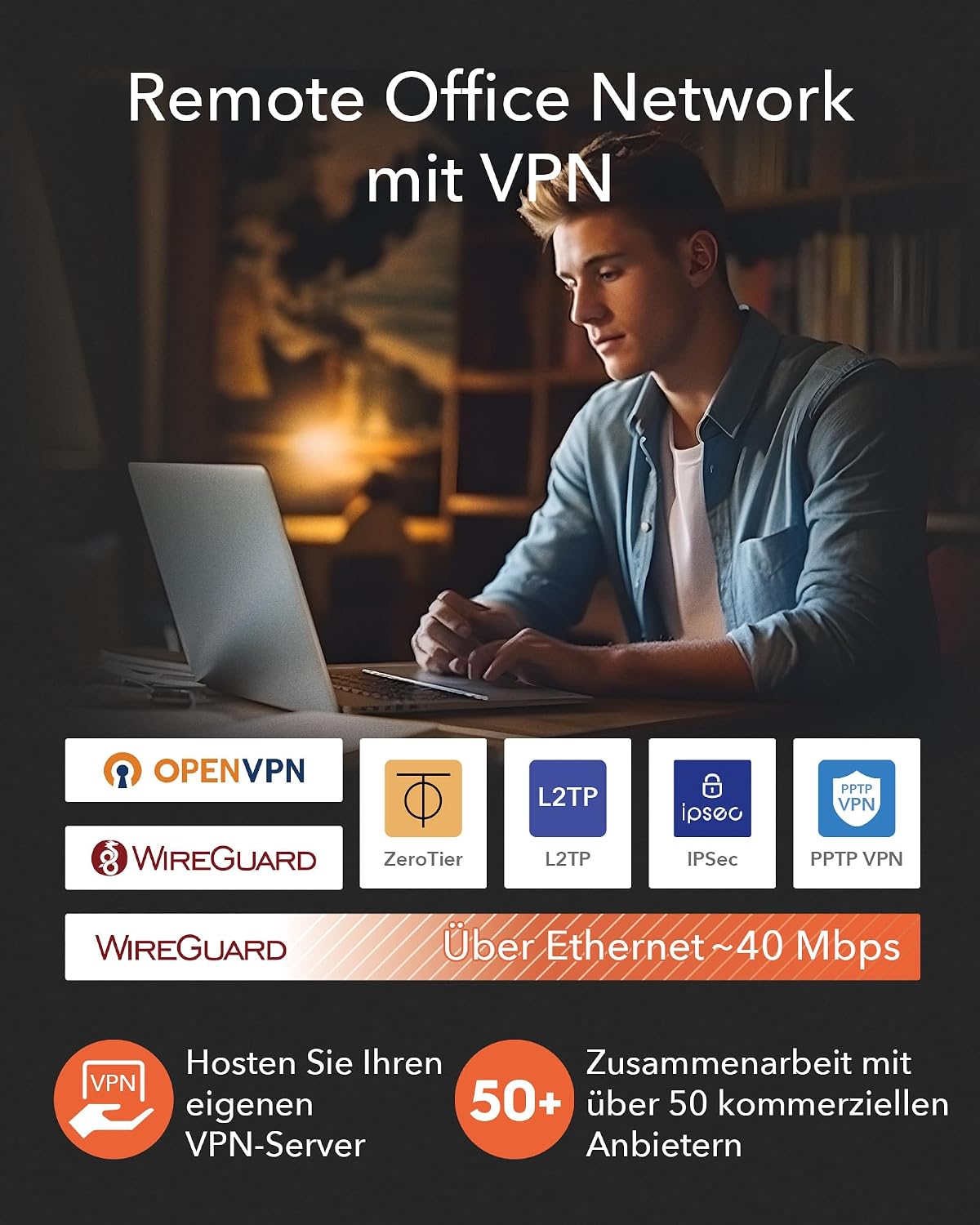 Detalle de Cudy AC1200 WLAN-Reiserouter TR1200 für WLAN