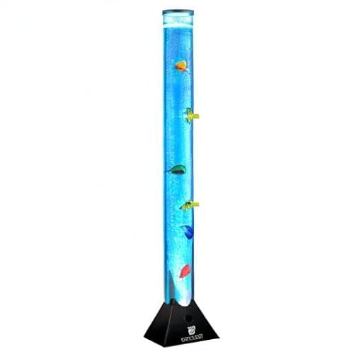 Thumbnail 7 de Straame 90cm LED Bubble Fish Lamp with Colour Changing LEDs and Black Base