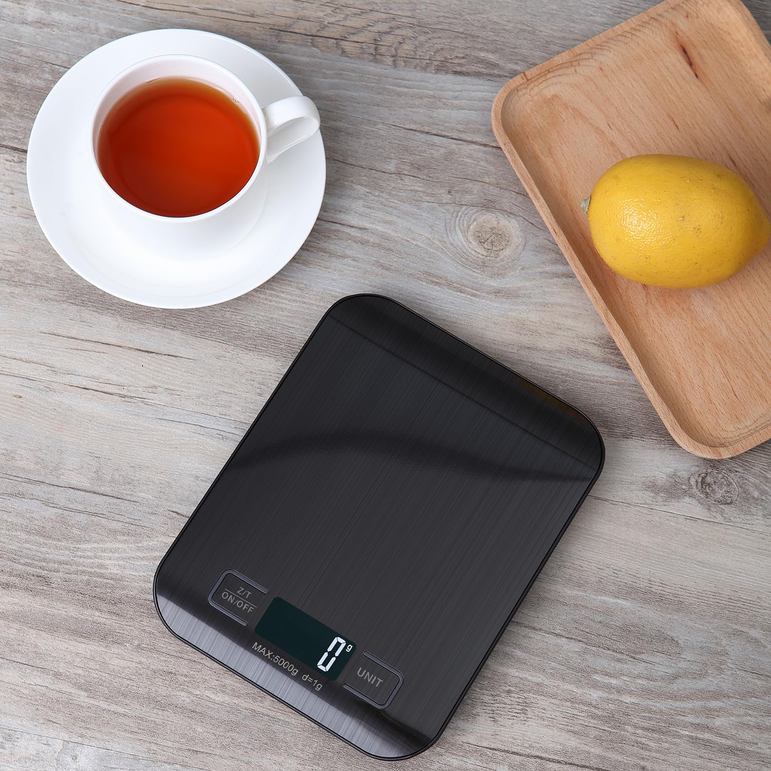 Thumbnail 2 de Torchtree Kitchen Scales 22lb Food Scale (Backlit LCD, Tare, Touch Buttons) — Black, 10kg