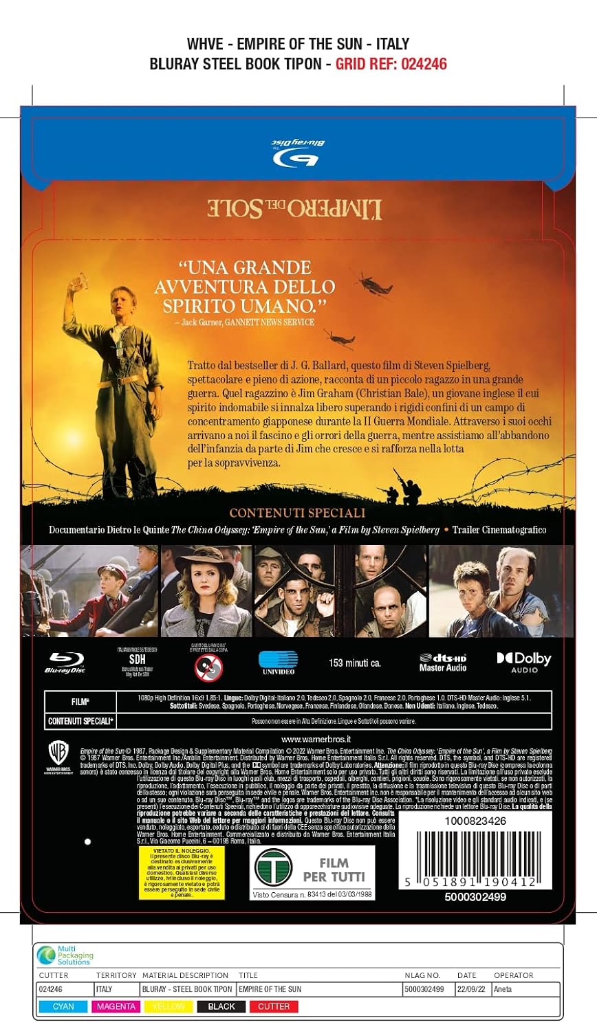 Thumbnail 3 de Steelbook Blu-ray L'Impero del Sole 2h 33m