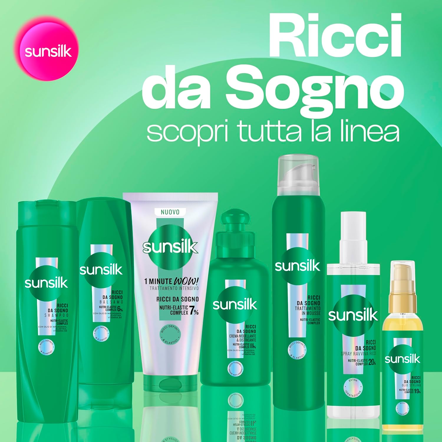 Detalle de Sunsilk Balsamo Ricci da Sogno – trattamento nutriente per ricci definiti ed elastici, 200 ml (confezione da 4)
