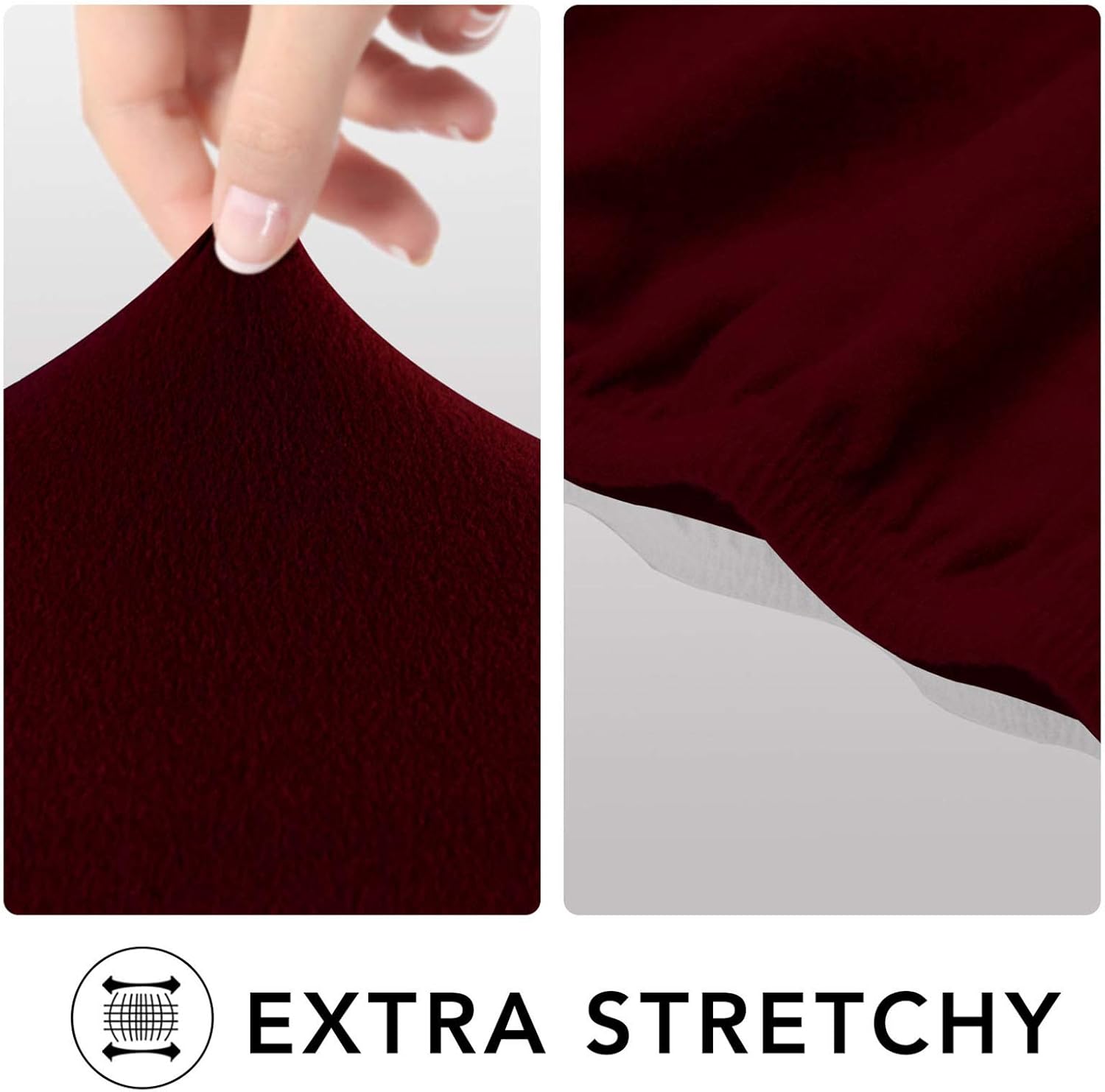 Thumbnail 3 de PureFit Super Stretch 4 Seater Sofa Slipcover in Wine