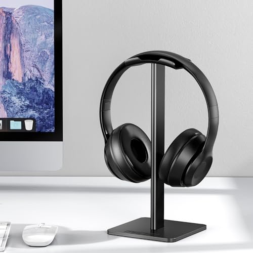 Detalle de New Bee Kopfhörerständer – universaler Aluminium-Halter für Kopfhörer und Headsets, Schwarz