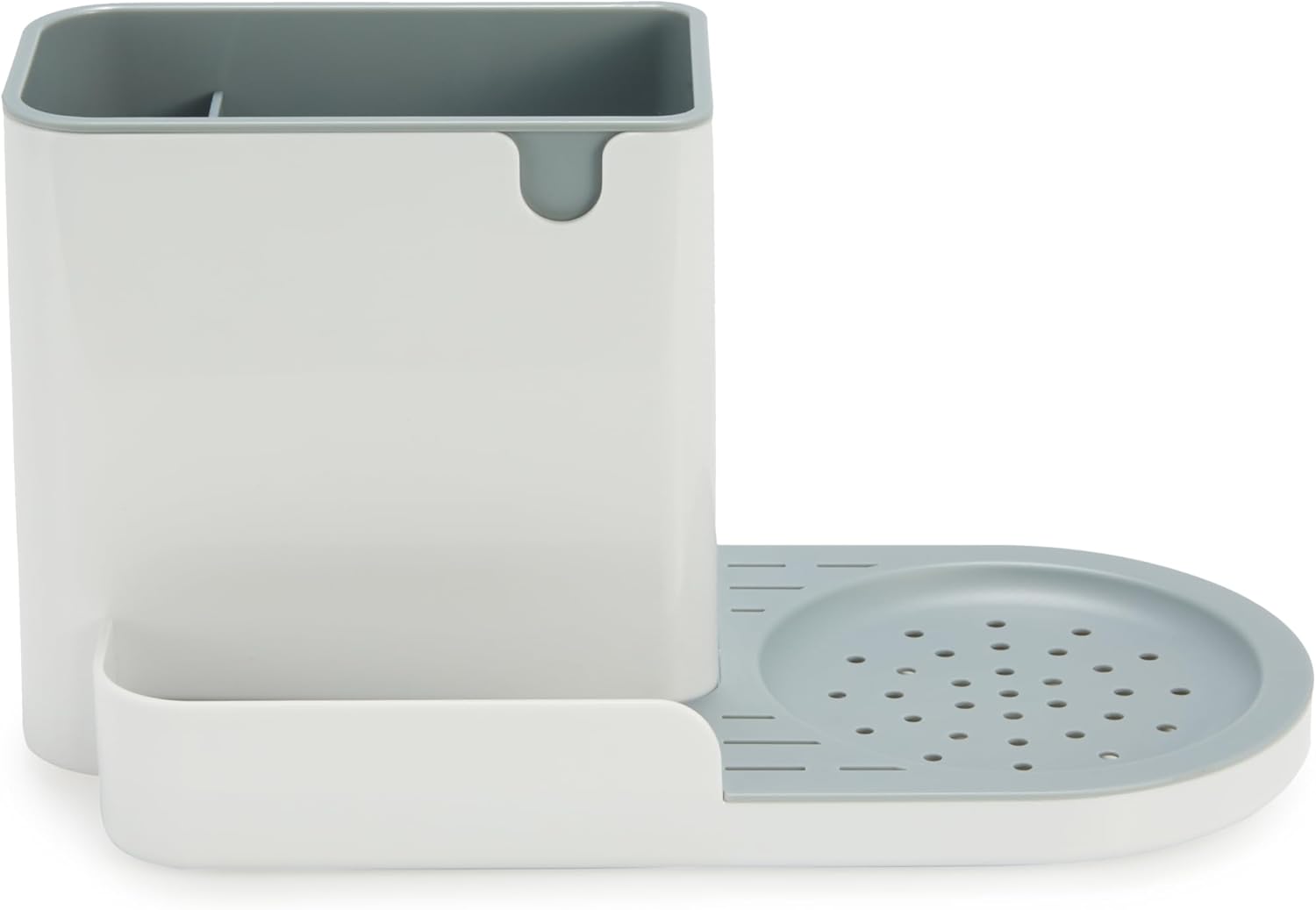 Detalle de Amazon Basics Kitchen Sink Organiser/Sponge Holder, Large, White