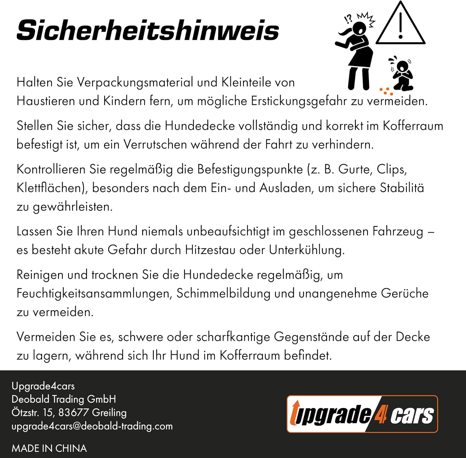 Detalle 2 de Upgrade4cars Premium Kofferraumschutz Hund – Kofferraumdecke