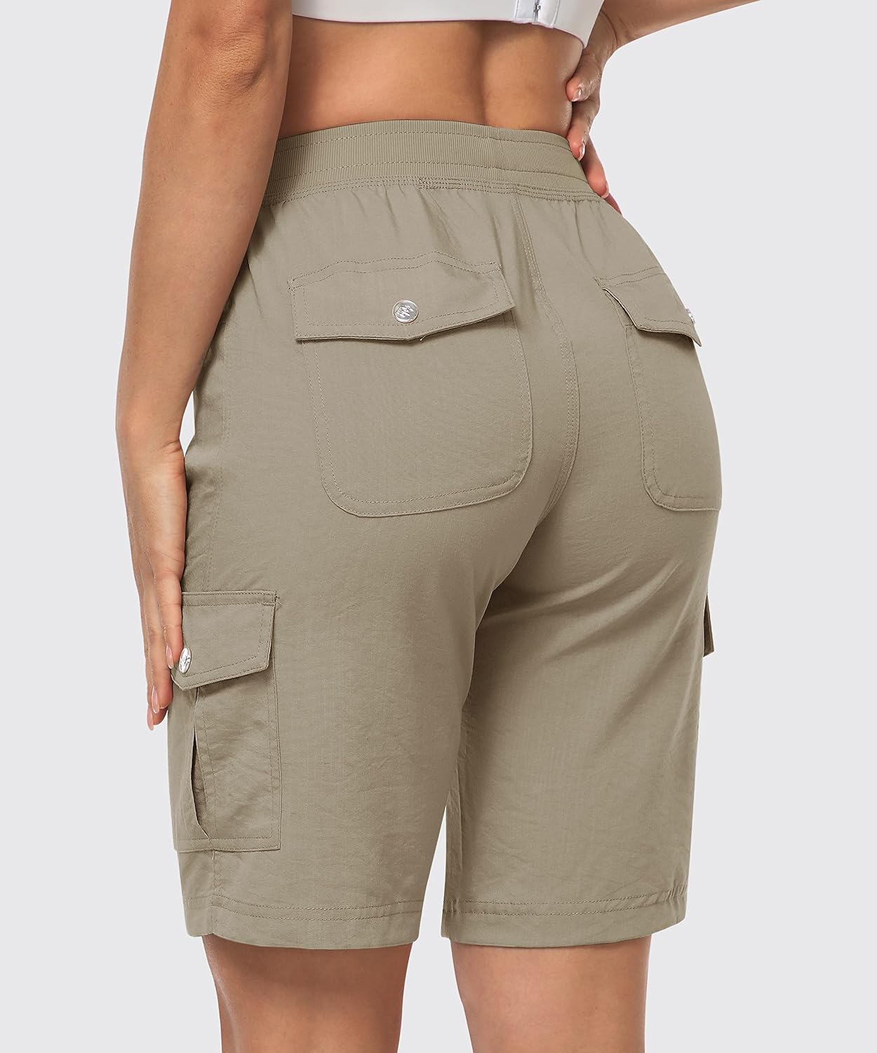 Thumbnail 2 de MoFiz Women's Hiking Cargo Shorts: Quick-Dry Comfort with 6 Pockets