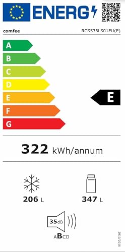 Thumbnail 10 de Comfee' 553L Frigo Américain – Frigo Congélateur Combiné No Frost, Blanc, Classe Énergétique E