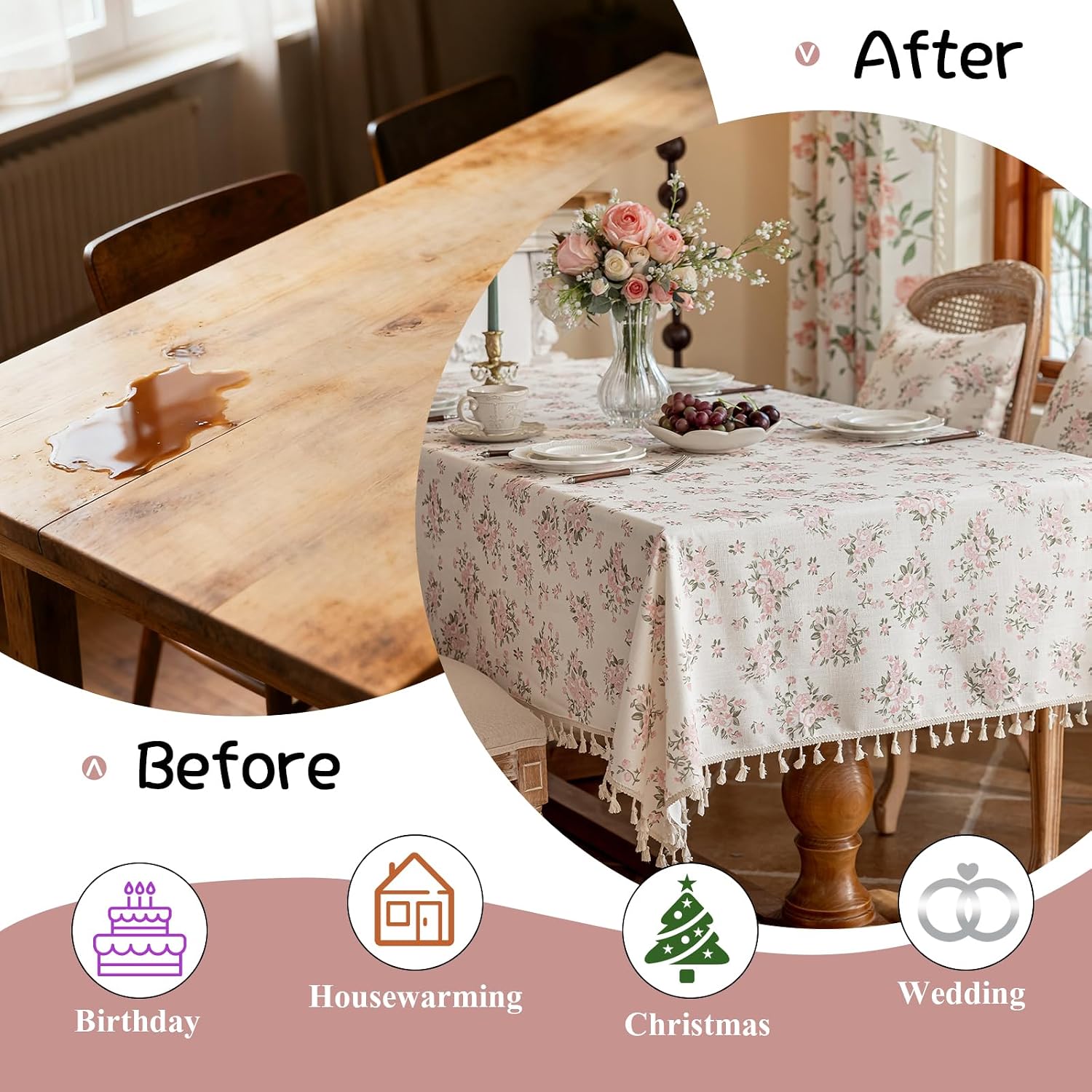 Detalle de VClife Rectangular Tablecloth 60 x 120