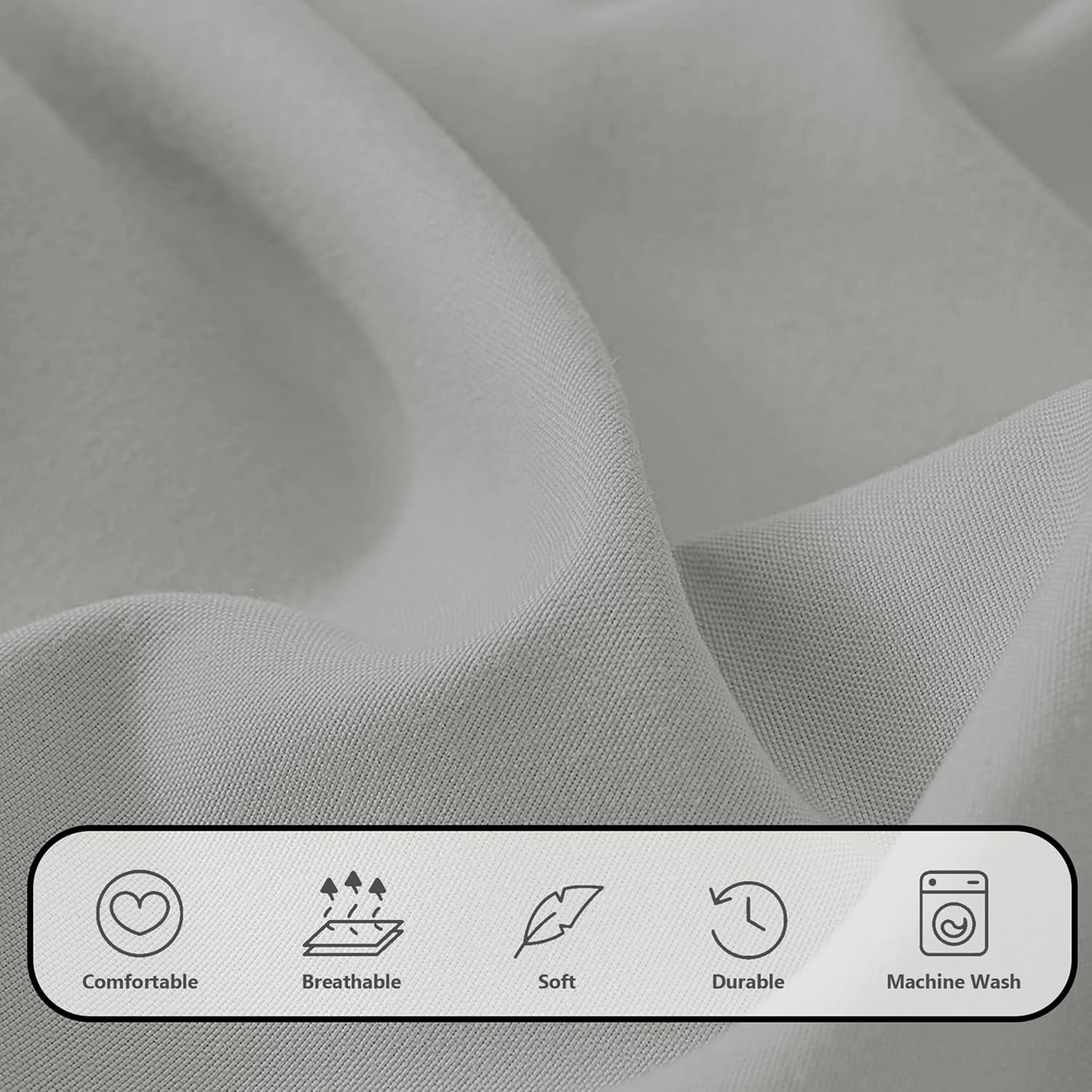Thumbnail 5 de AR Ware 25 cm Double Fitted Sheet Grey
