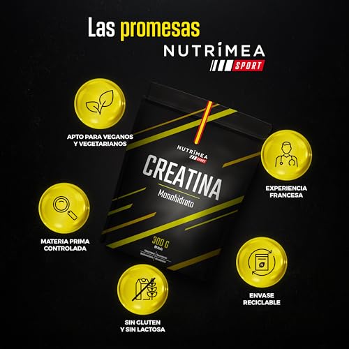 Detalle 2 de Creatina Monohidrato 3400 mg | 100% Pura de Laboratoires Nutrimea — 300 g, 88 dosis