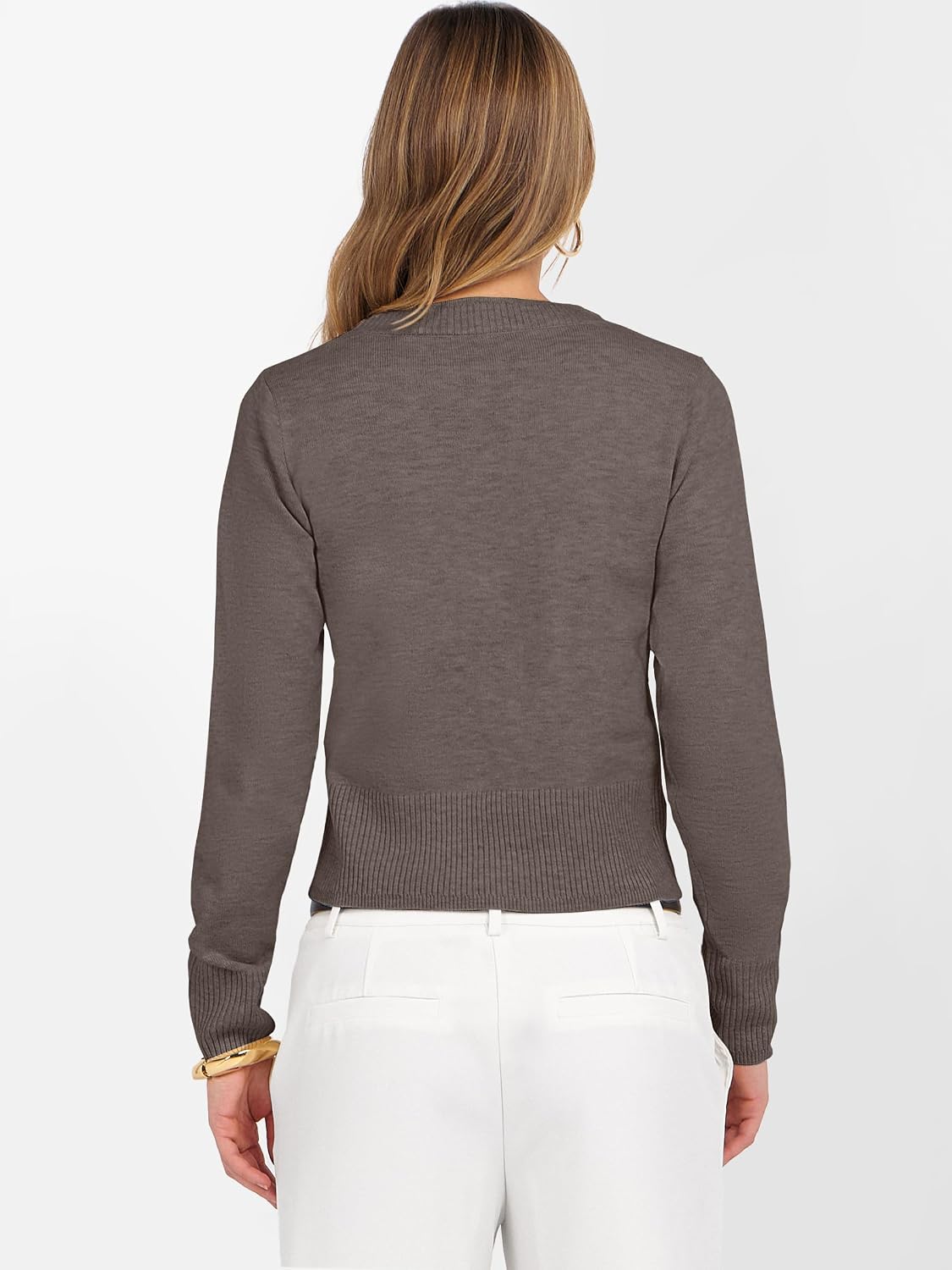 Thumbnail 5 de ANRABESS Cropped Long Sleeve Sweater 2025