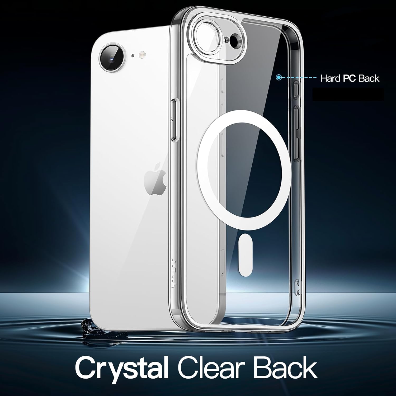 Detalle de JETech magnetische Hülle für iPhone 17e (2026) / iPhone 16e mit MagSafe, transparent