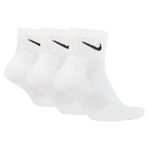 Thumbnail 1 de Nike U NK Everyday Cush QTR 3PR Chaussettes Homme – Blanc/Noir, 38-42
