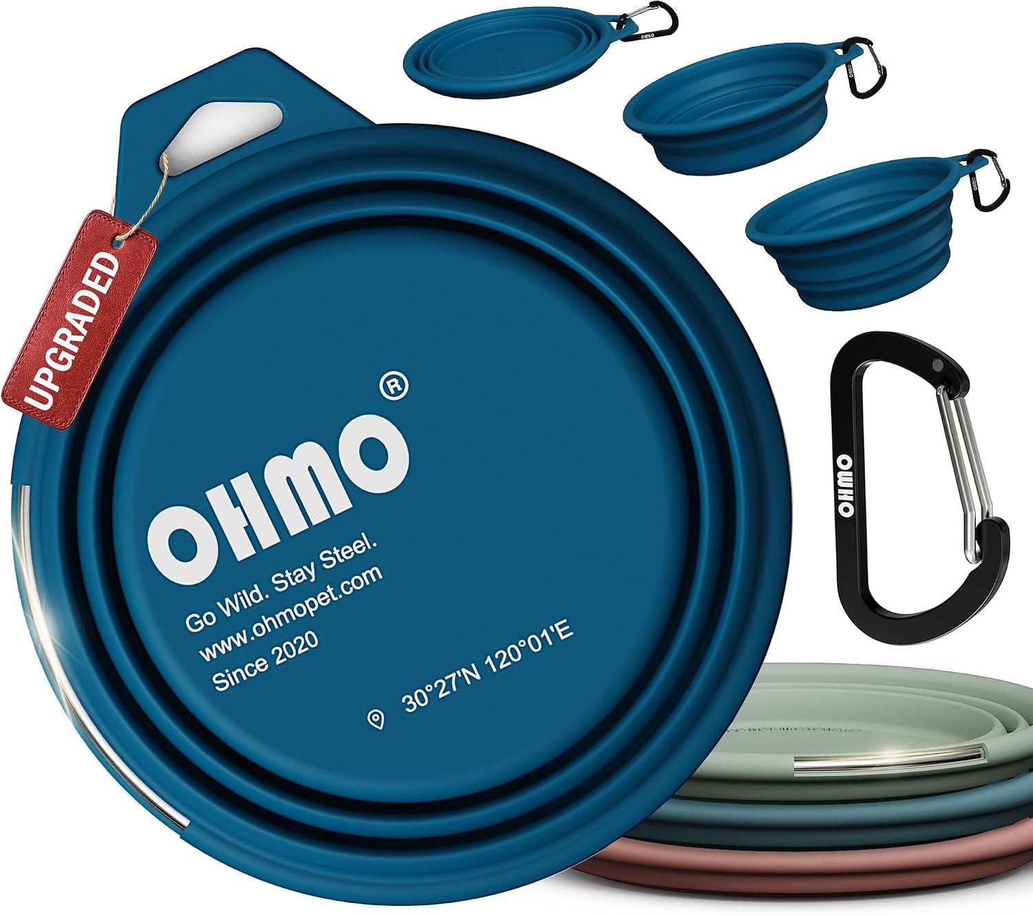 Detalle de OHMO Hundenapf faltbar 800 ml Premium