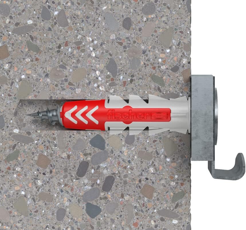 Thumbnail 4 de Fischer kit appendi specchi SKL-M 45490 con tasselli DuoPower per fissaggio su muro e cartongesso