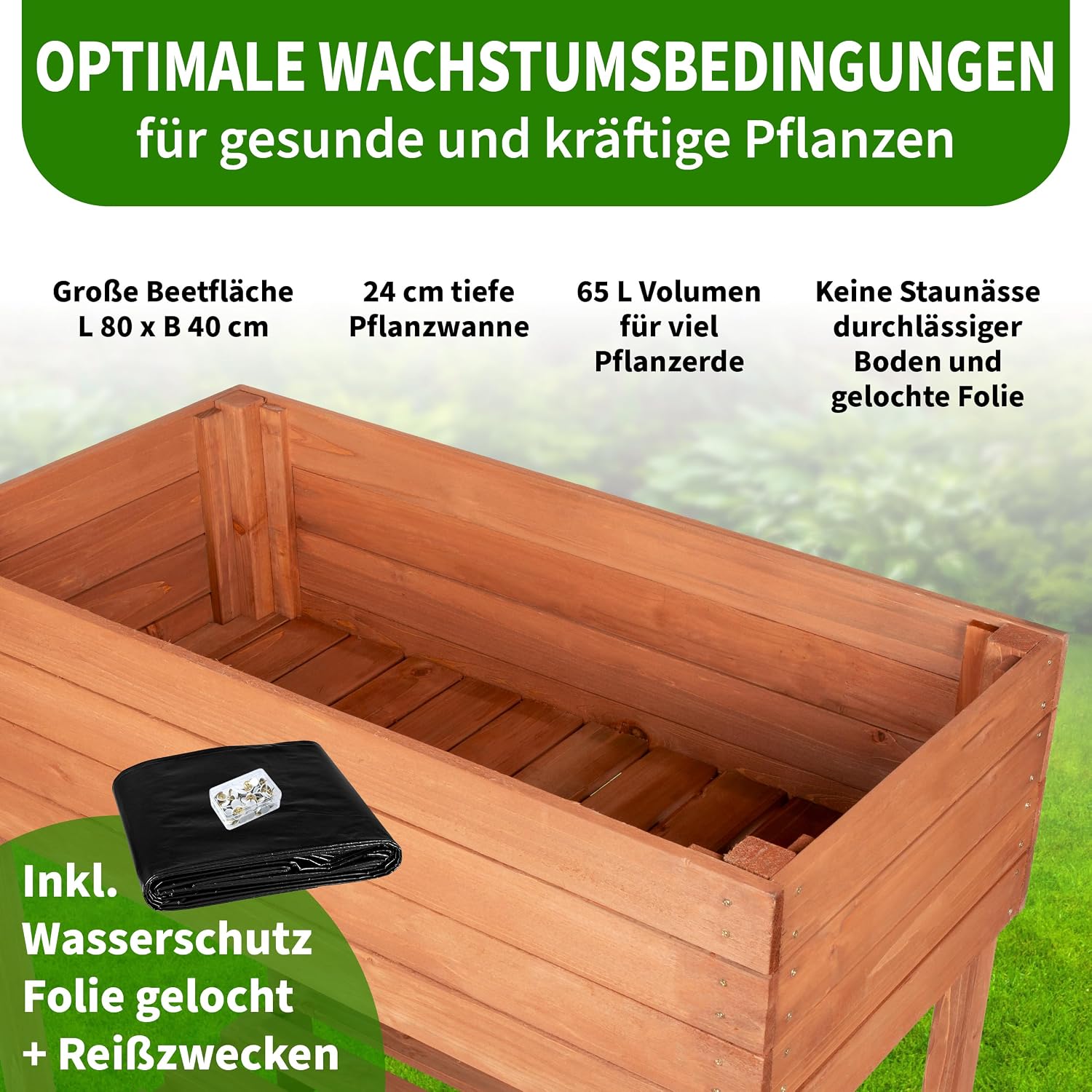 Thumbnail 2 de TTL GARDEN Hochbeet M 80x40x80cm