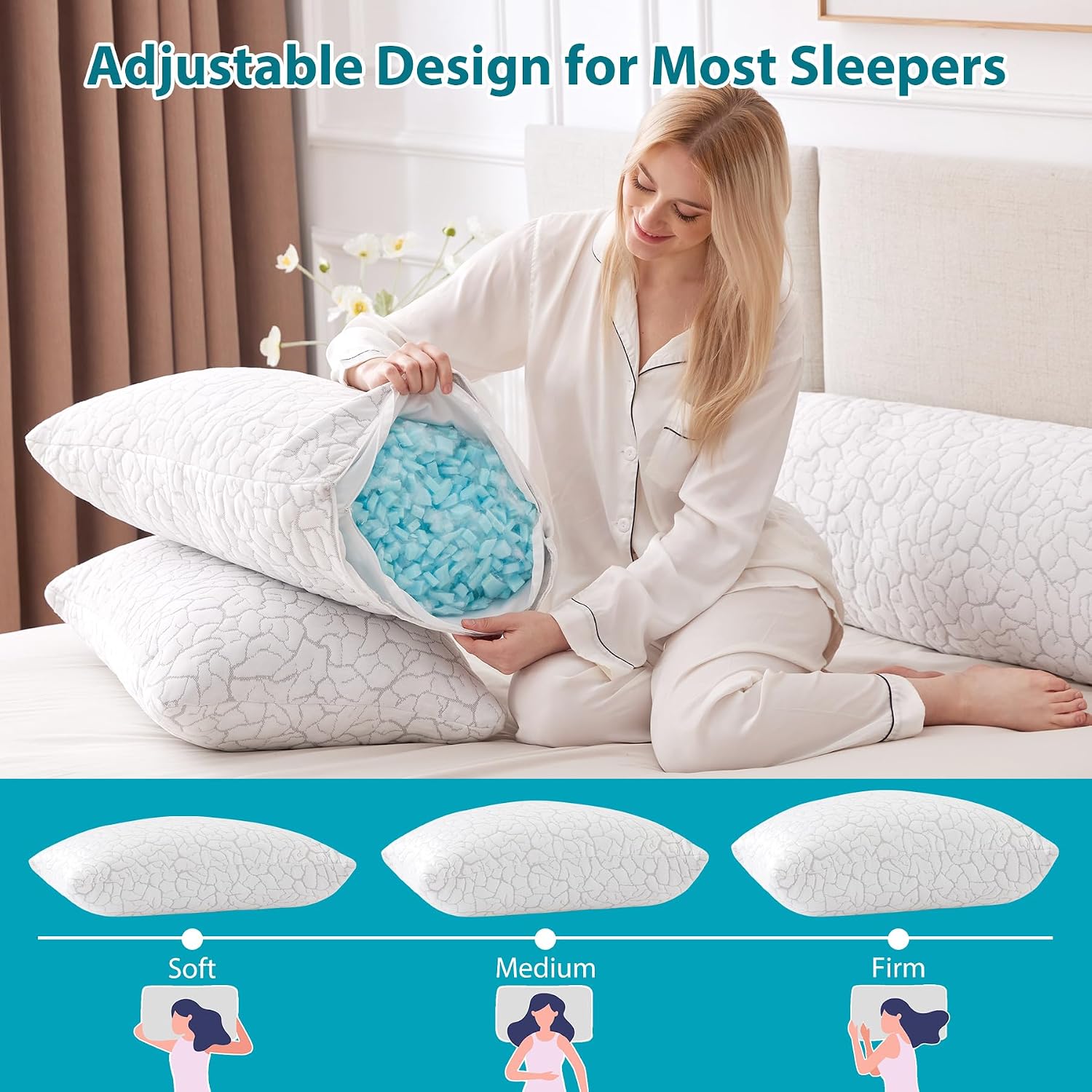 Thumbnail 2 de WGAKCED Cooling Pillows 2 Pack